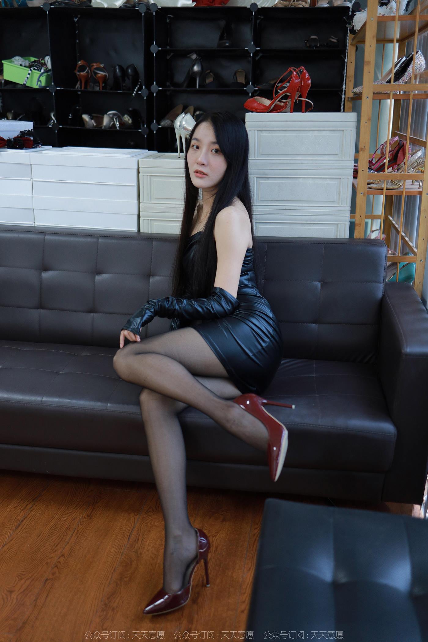 图片[12]-[IESS异思趣向] 2022.11.23 丝享家1277：婉萍《包臀皮裙》[88P] – 速更版-美库