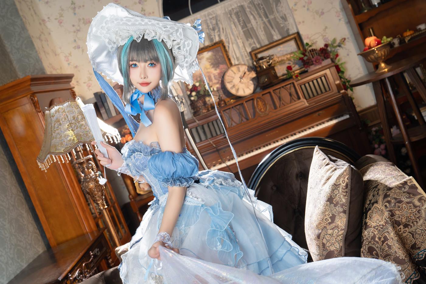 图片[13]-Momoko葵葵  – 柴郡礼服[26P] – 速更版-美库