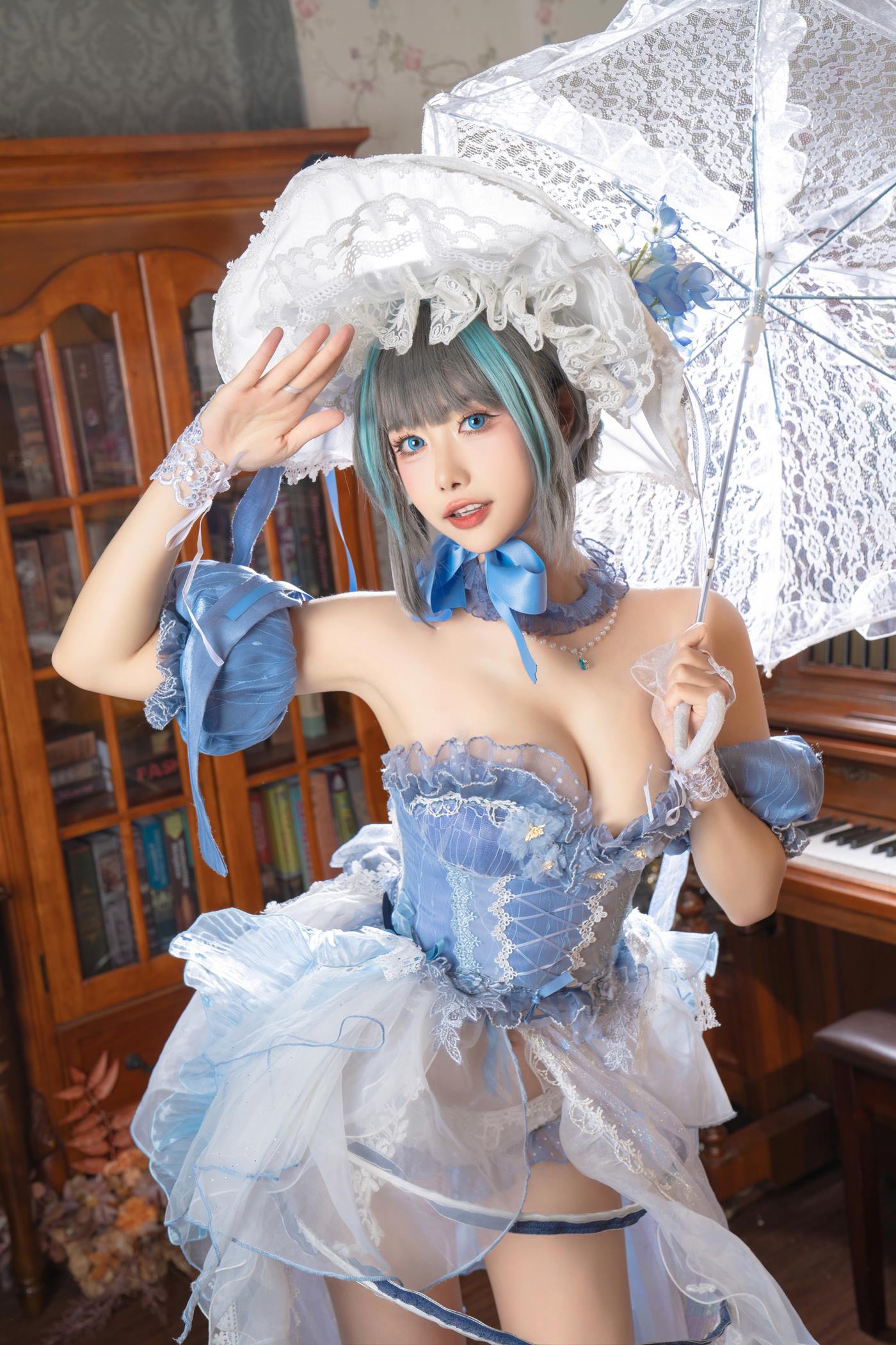 图片[19]-Momoko葵葵  – 柴郡礼服[26P] – 速更版-美库