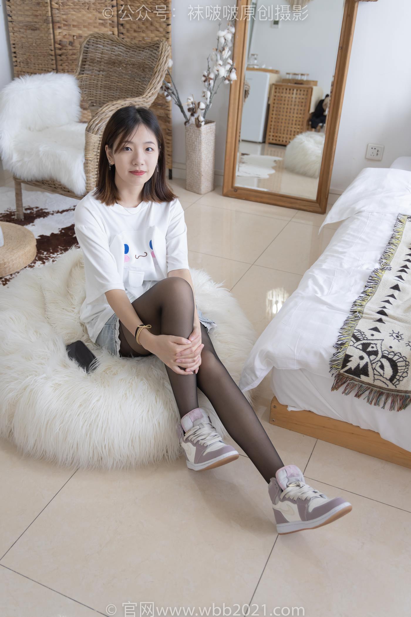 图片[22]-[BoBoSocks袜啵啵]NO.233 小甜豆-板鞋、黑丝[142P] – 速更版-美库