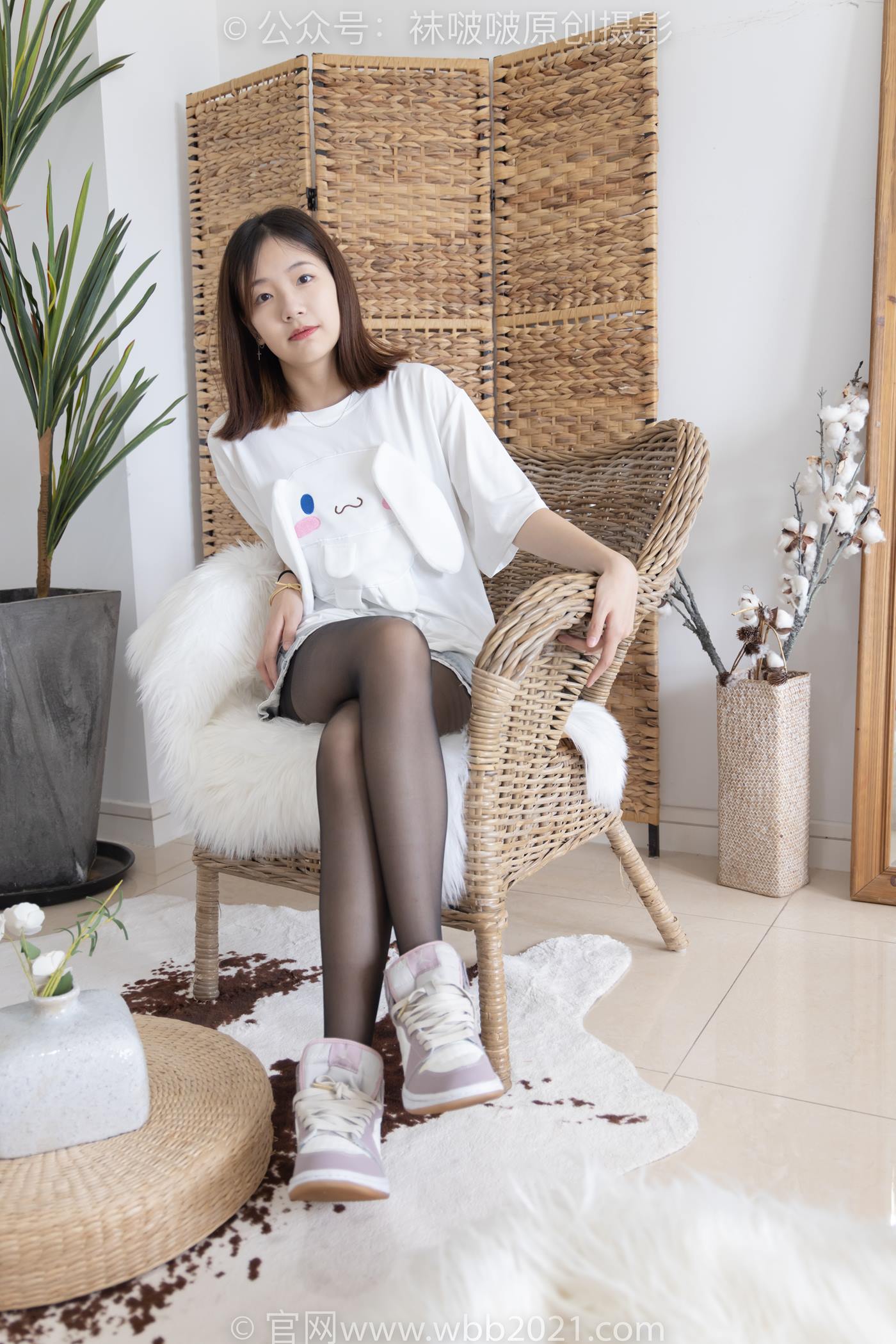 图片[33]-[BoBoSocks袜啵啵]NO.233 小甜豆-板鞋、黑丝[142P] – 速更版-美库