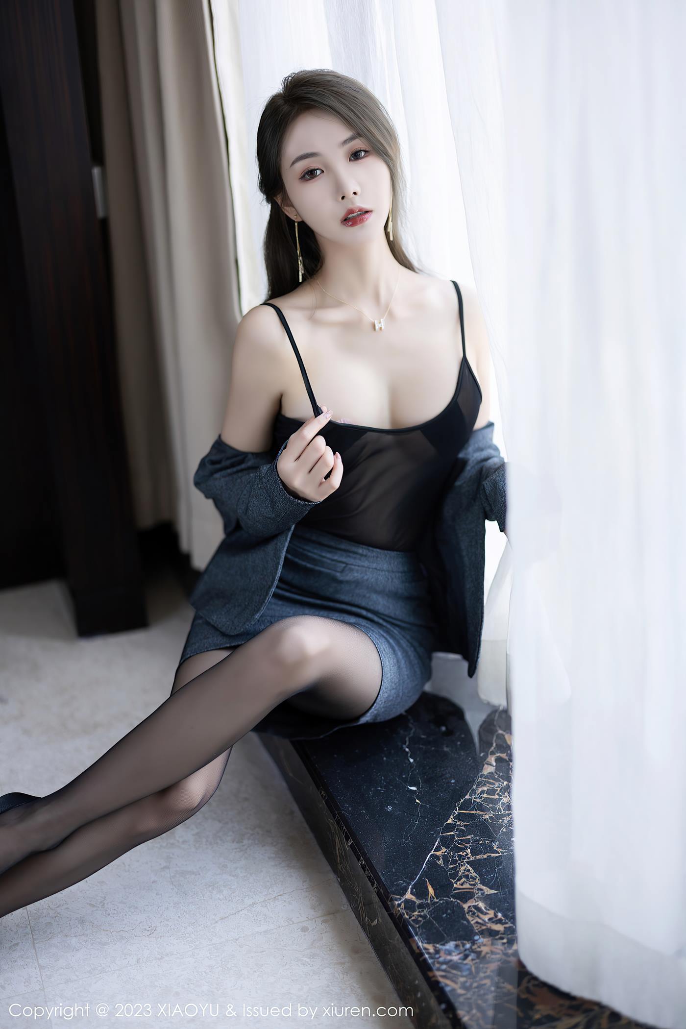 图片[12]-[XIAOYU语画界] 2023.06.05 VOL.1042 苏苏阿 黑丝Ol[50P] – 速更版-美库