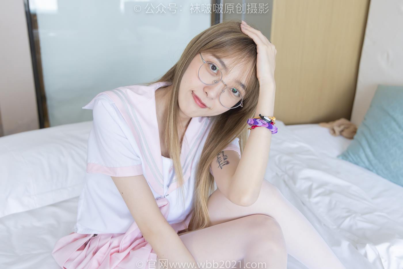 图片[11]-[BoBoSocks袜啵啵]NO.238 稚予-皮鞋、白丝、JK制服[153P] – 速更版-美库