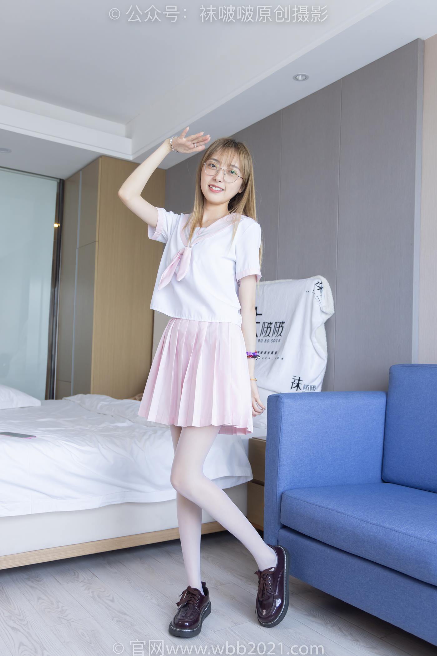 图片[18]-[BoBoSocks袜啵啵]NO.238 稚予-皮鞋、白丝、JK制服[153P] – 速更版-美库