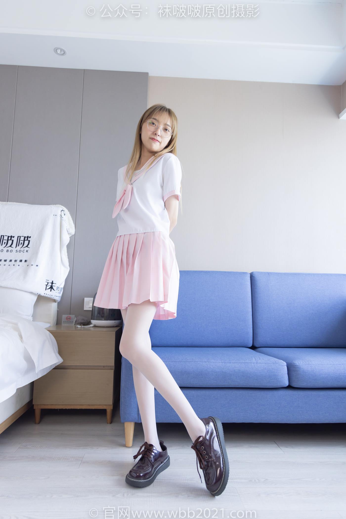 图片[25]-[BoBoSocks袜啵啵]NO.238 稚予-皮鞋、白丝、JK制服[153P] – 速更版-美库