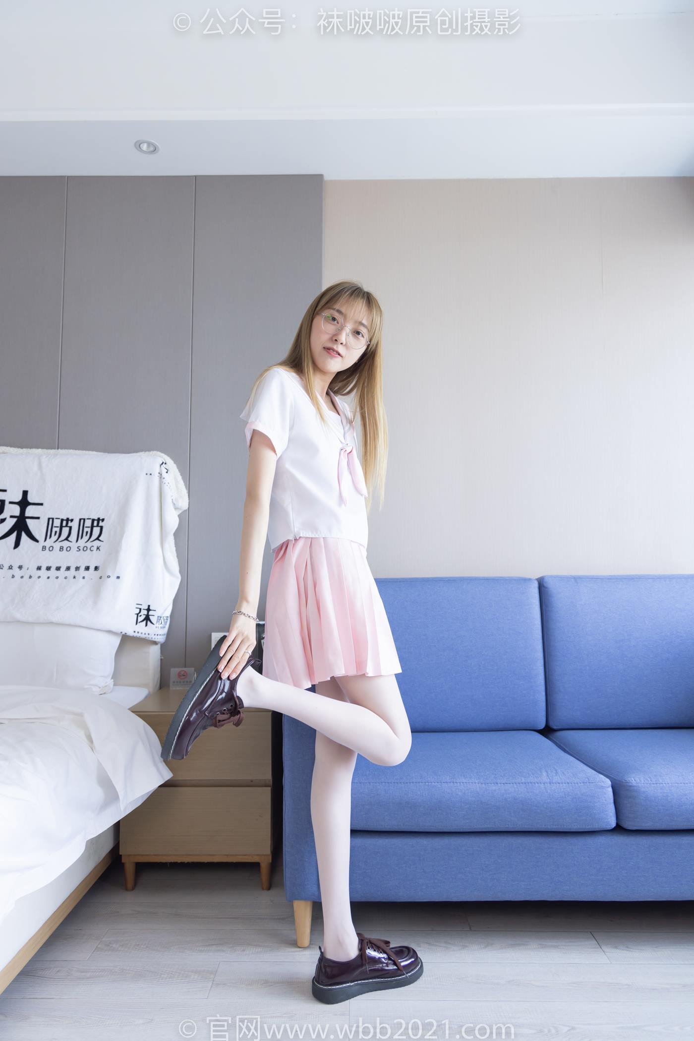 图片[26]-[BoBoSocks袜啵啵]NO.238 稚予-皮鞋、白丝、JK制服[153P] – 速更版-美库