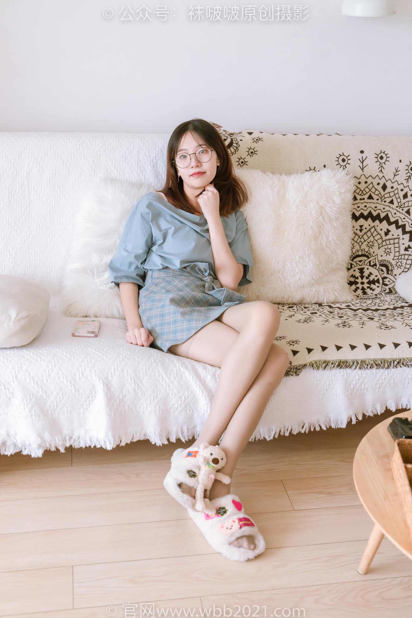 图片[10]-[BoBoSocks袜啵啵]NO.239 小甜豆-棉拖鞋、灰丝、裸足[139P] – 速更版-美库