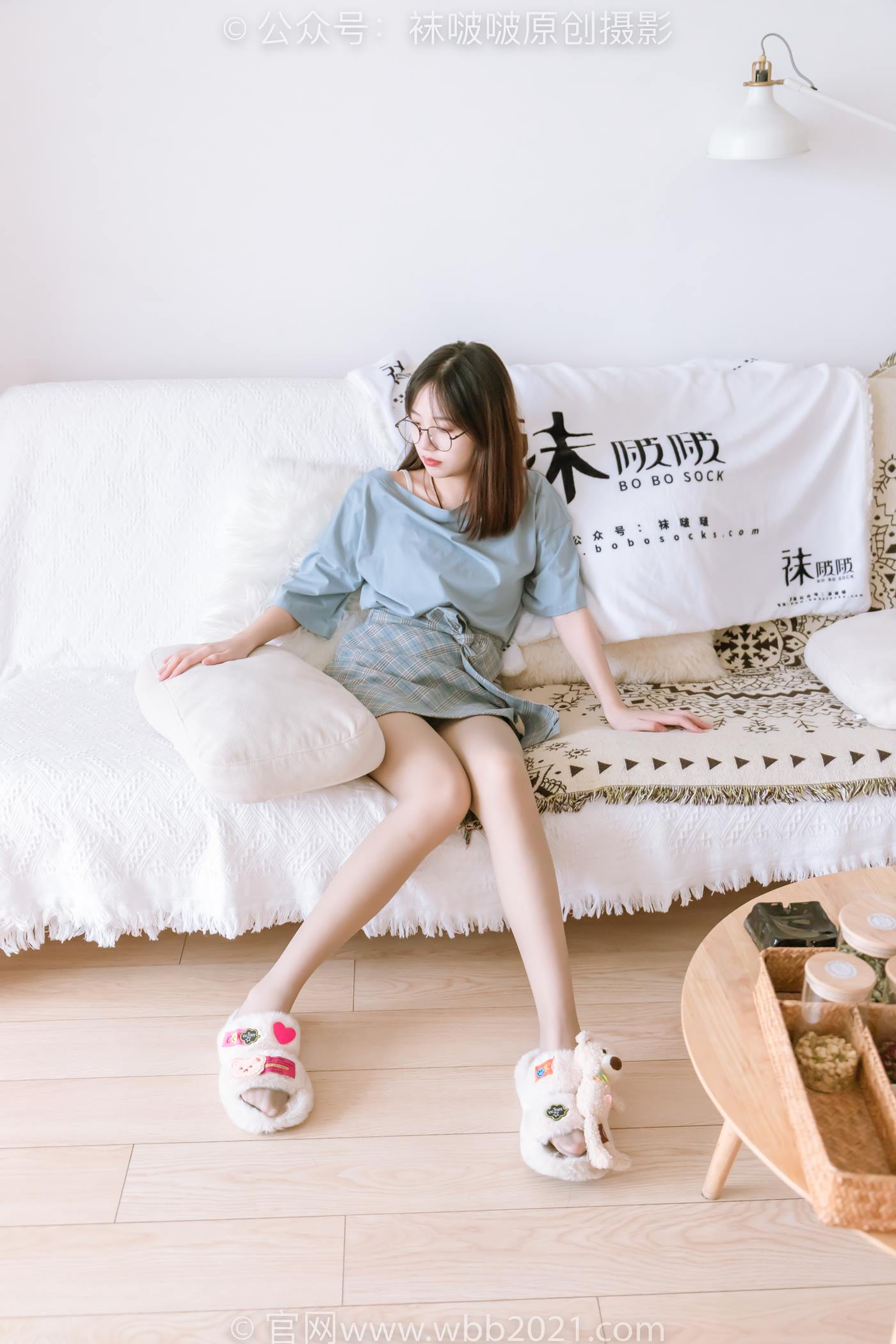 图片[15]-[BoBoSocks袜啵啵]NO.239 小甜豆-棉拖鞋、灰丝、裸足[139P] – 速更版-美库