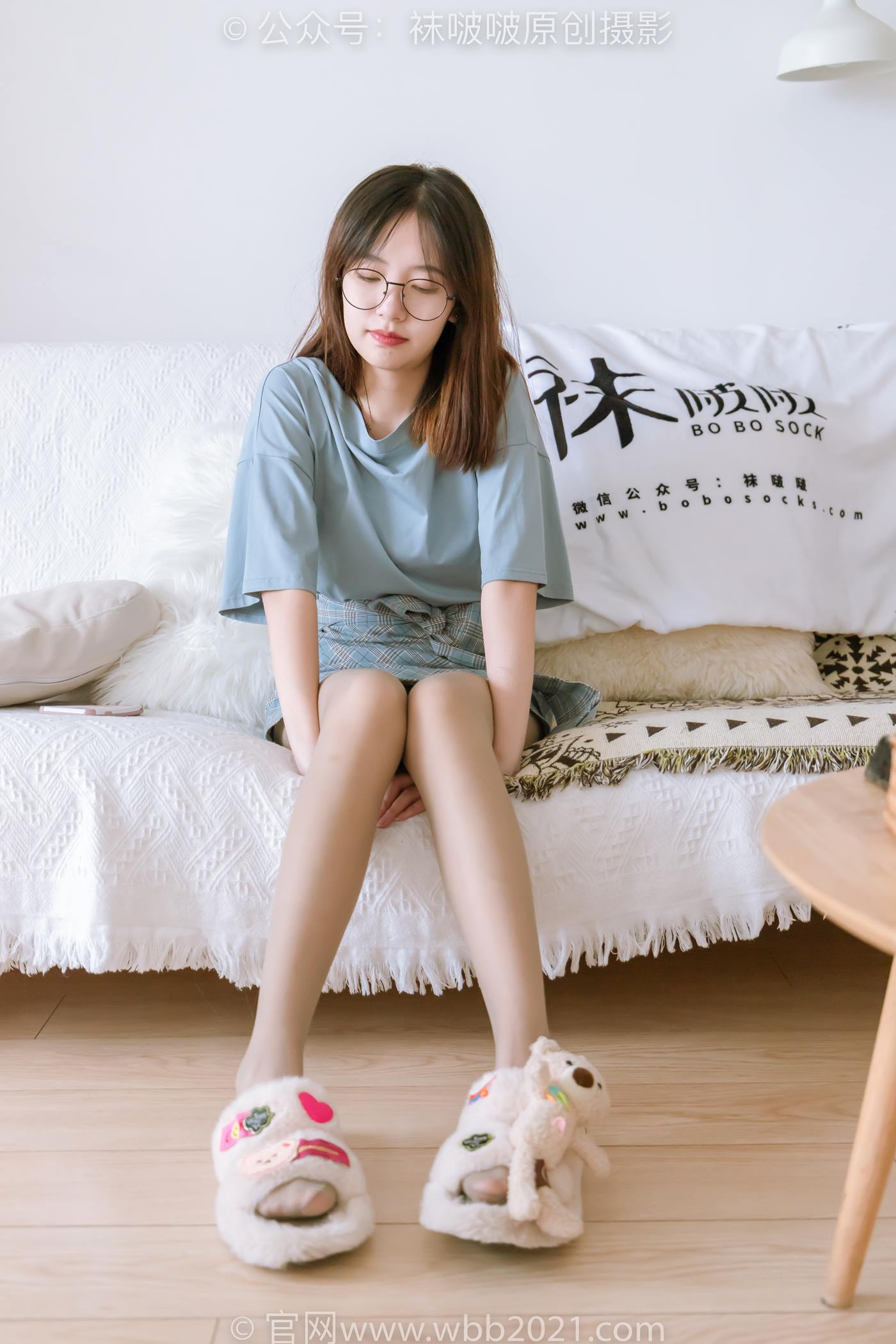 图片[17]-[BoBoSocks袜啵啵]NO.239 小甜豆-棉拖鞋、灰丝、裸足[139P] – 速更版-美库