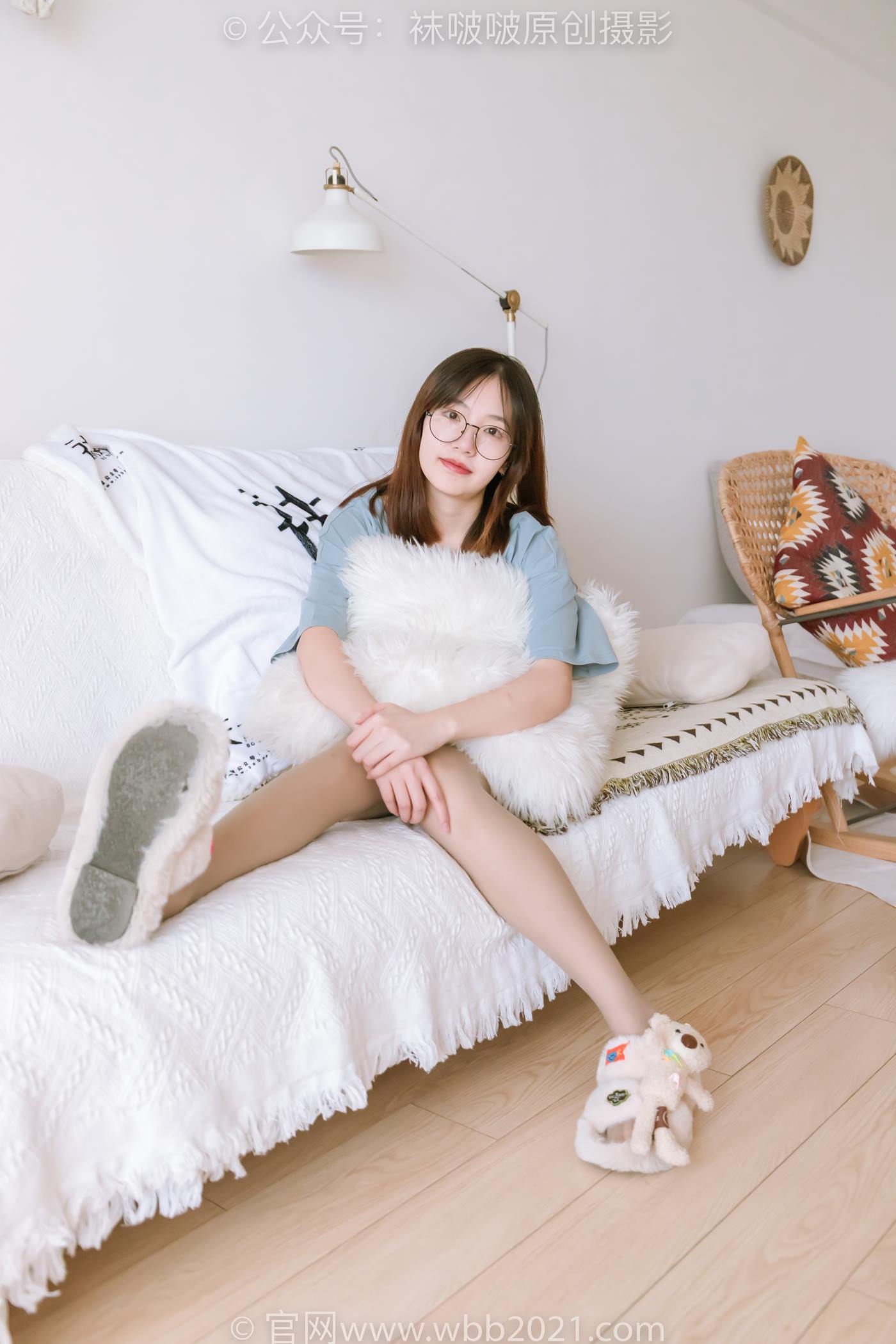 图片[26]-[BoBoSocks袜啵啵]NO.239 小甜豆-棉拖鞋、灰丝、裸足[139P] – 速更版-美库