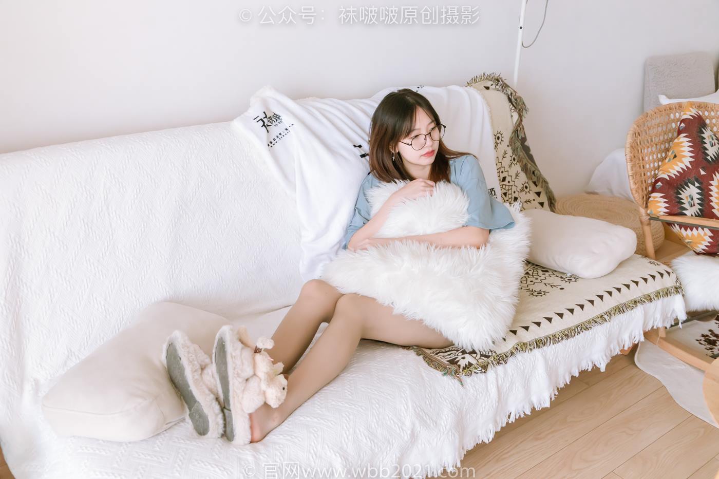 图片[27]-[BoBoSocks袜啵啵]NO.239 小甜豆-棉拖鞋、灰丝、裸足[139P] – 速更版-美库