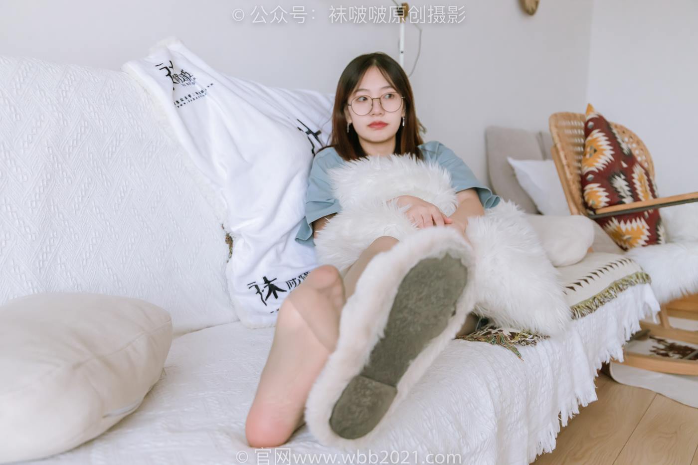 图片[32]-[BoBoSocks袜啵啵]NO.239 小甜豆-棉拖鞋、灰丝、裸足[139P] – 速更版-美库