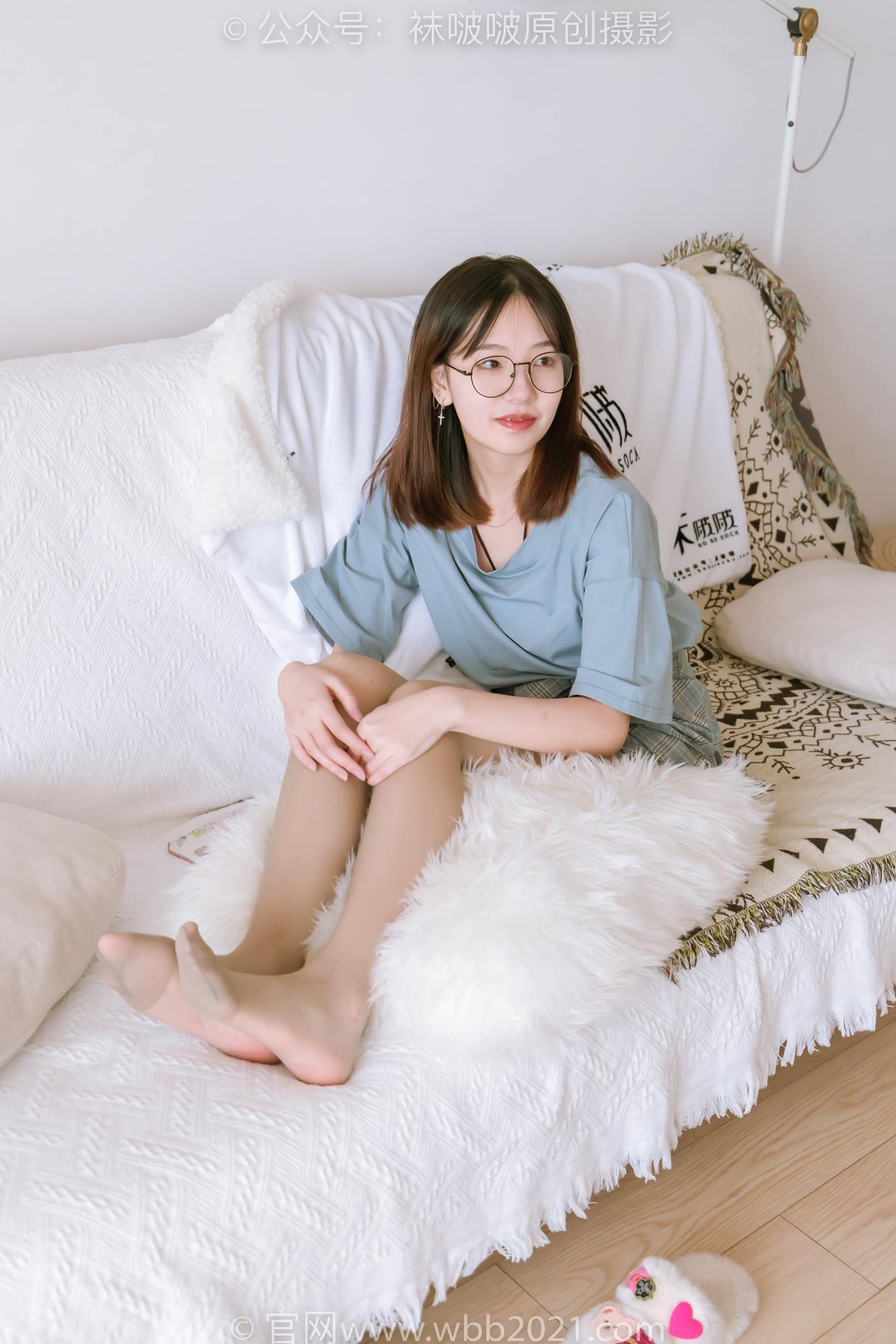 图片[38]-[BoBoSocks袜啵啵]NO.239 小甜豆-棉拖鞋、灰丝、裸足[139P] – 速更版-美库