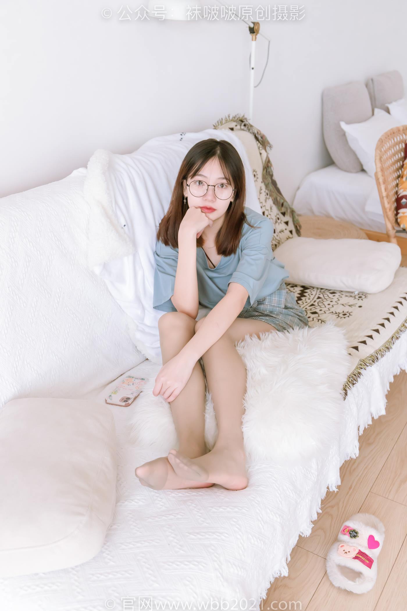 图片[40]-[BoBoSocks袜啵啵]NO.239 小甜豆-棉拖鞋、灰丝、裸足[139P] – 速更版-美库