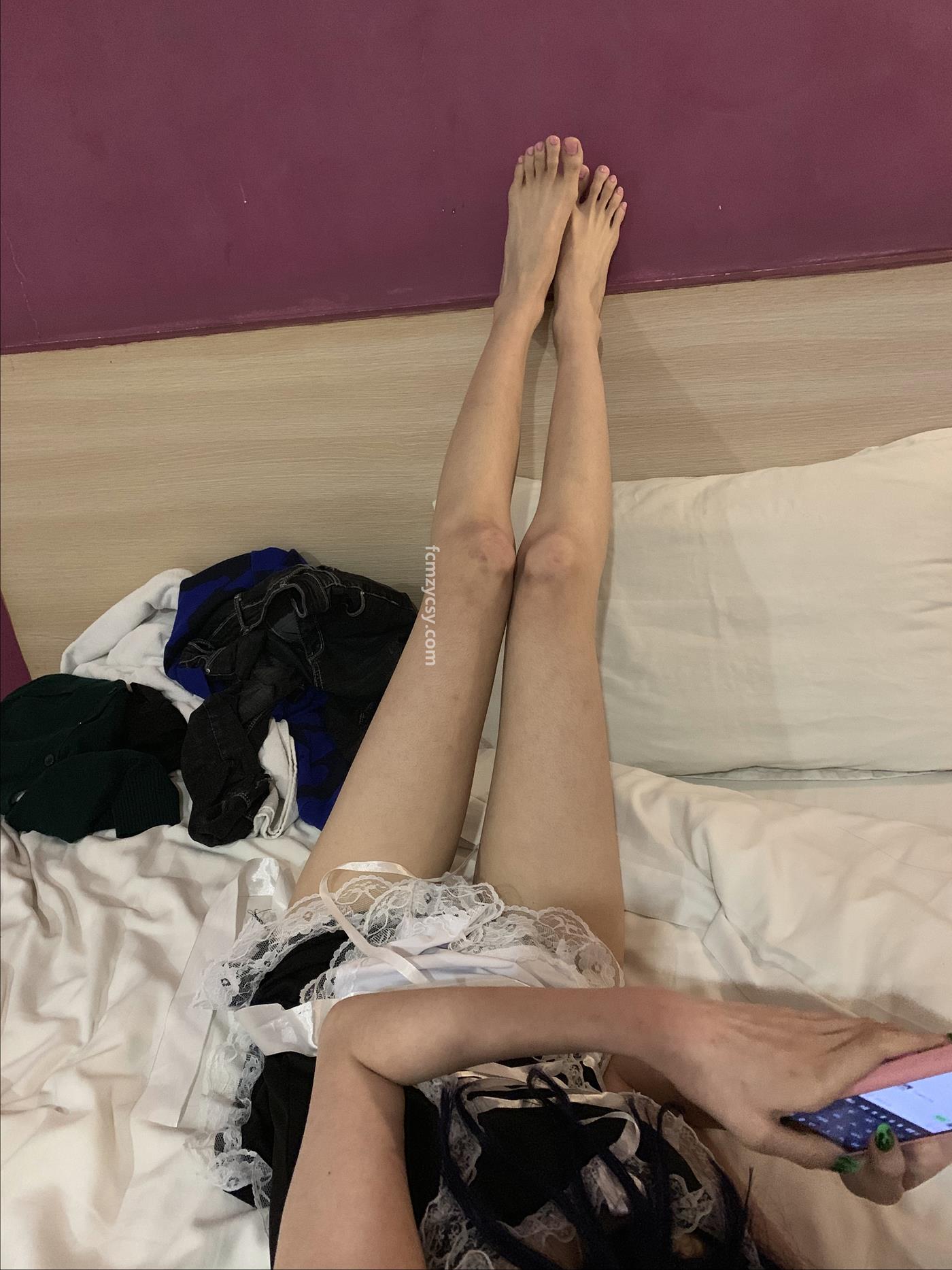 图片[130]-FCMZ原创学生足模摄影 No.078 女仆粉色指甲 [160P] – 速更版-美库