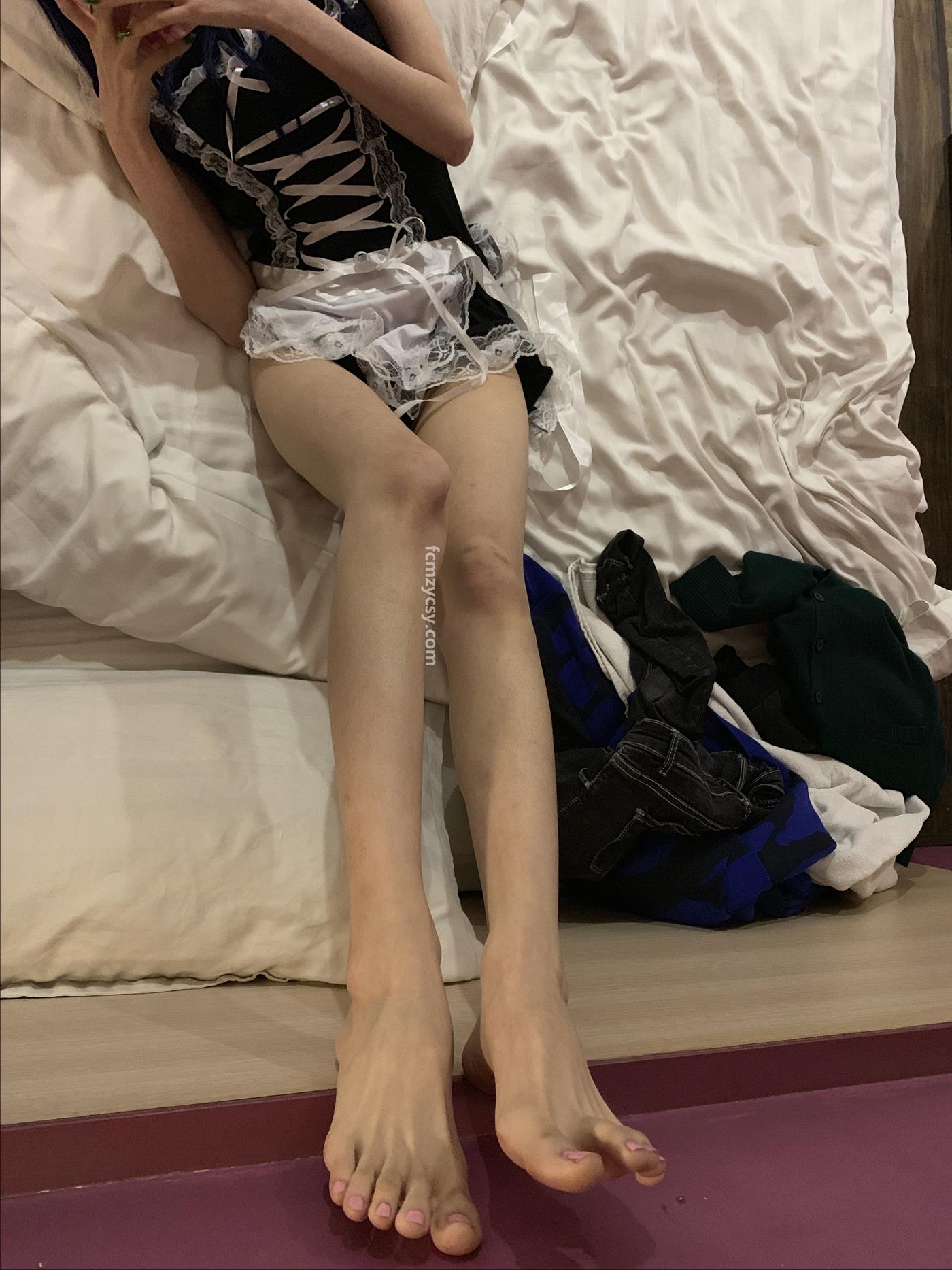 图片[132]-FCMZ原创学生足模摄影 No.078 女仆粉色指甲 [160P] – 速更版-美库