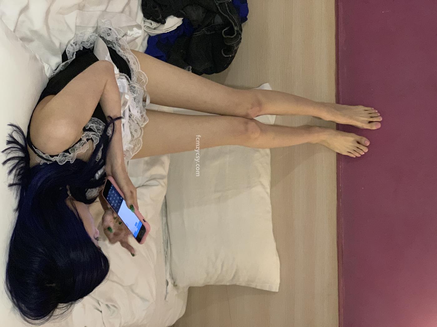 图片[141]-FCMZ原创学生足模摄影 No.078 女仆粉色指甲 [160P] – 速更版-美库