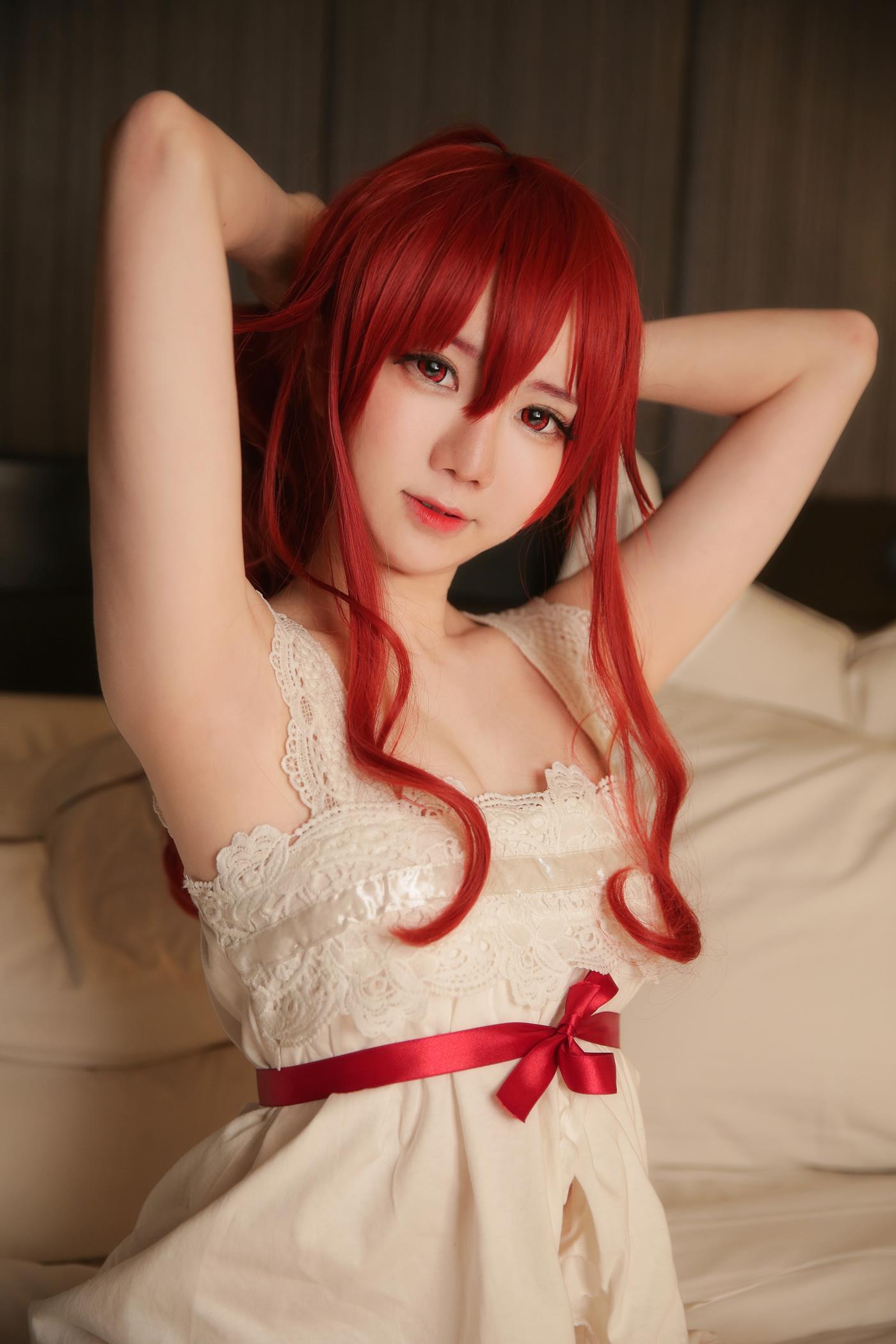 图片[10]-网紅Coser@马来西亚妹纸@Sally Dorasnow  Eris Greyrat-Sleepwear[25P] – 速更版-美库