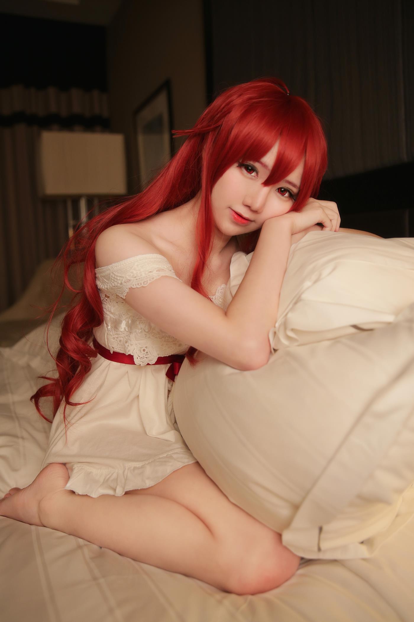 图片[14]-网紅Coser@马来西亚妹纸@Sally Dorasnow  Eris Greyrat-Sleepwear[25P] – 速更版-美库