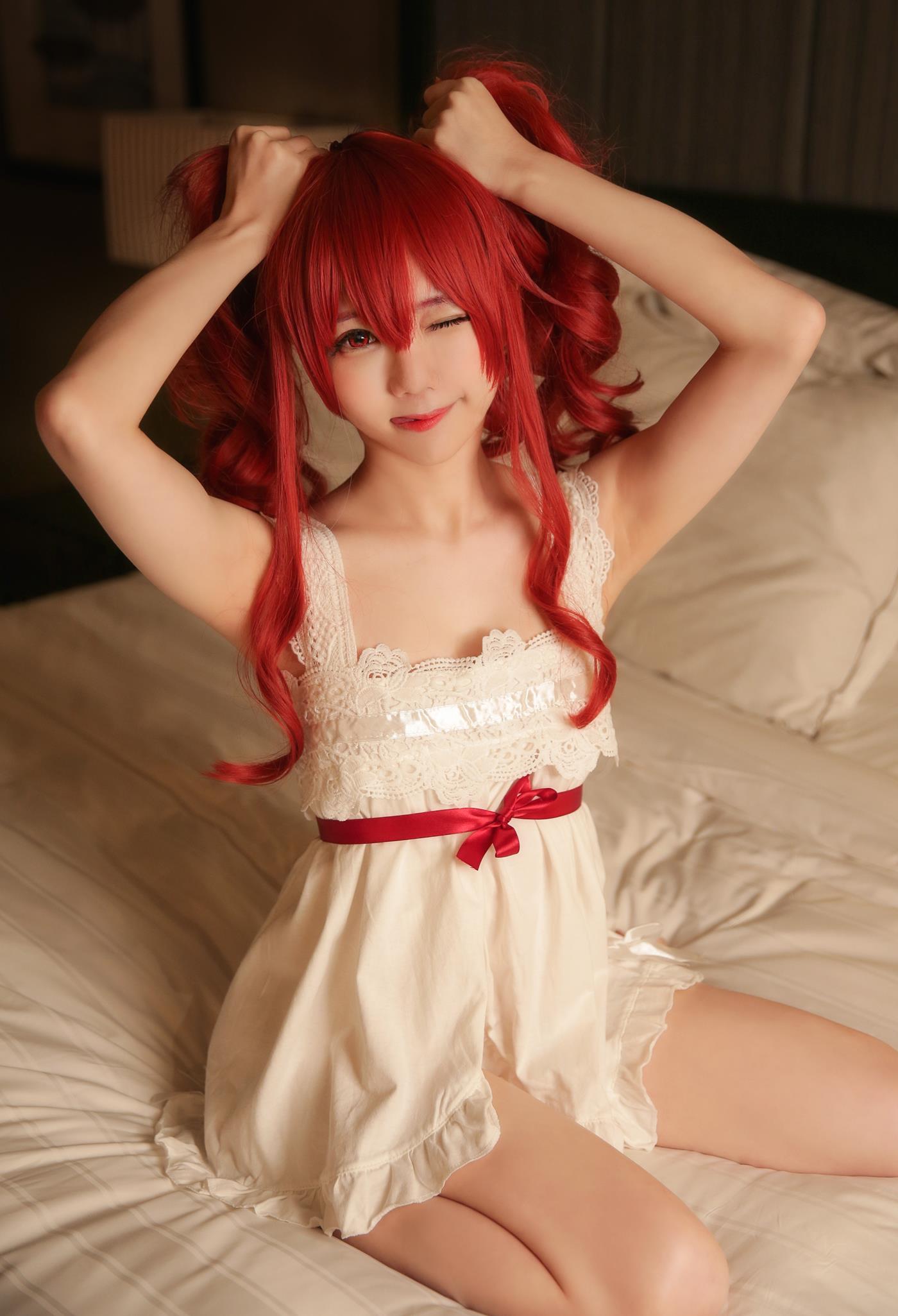 图片[20]-网紅Coser@马来西亚妹纸@Sally Dorasnow  Eris Greyrat-Sleepwear[25P] – 速更版-美库
