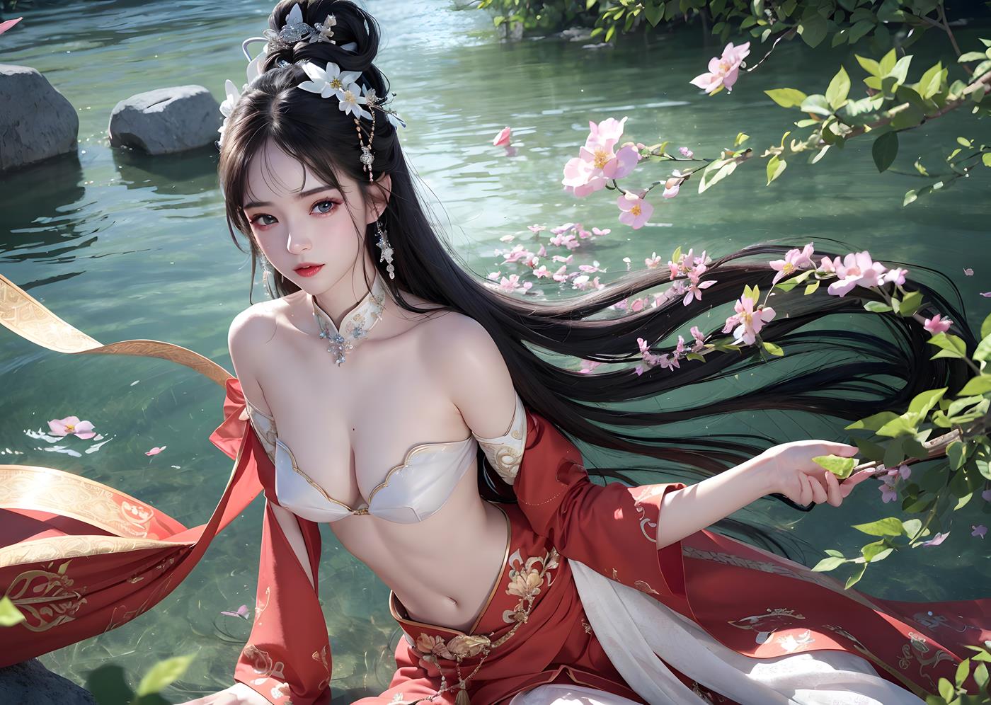 图片[30]-AI绘画 005 高清古风女装图[53P] – 速更版-美库