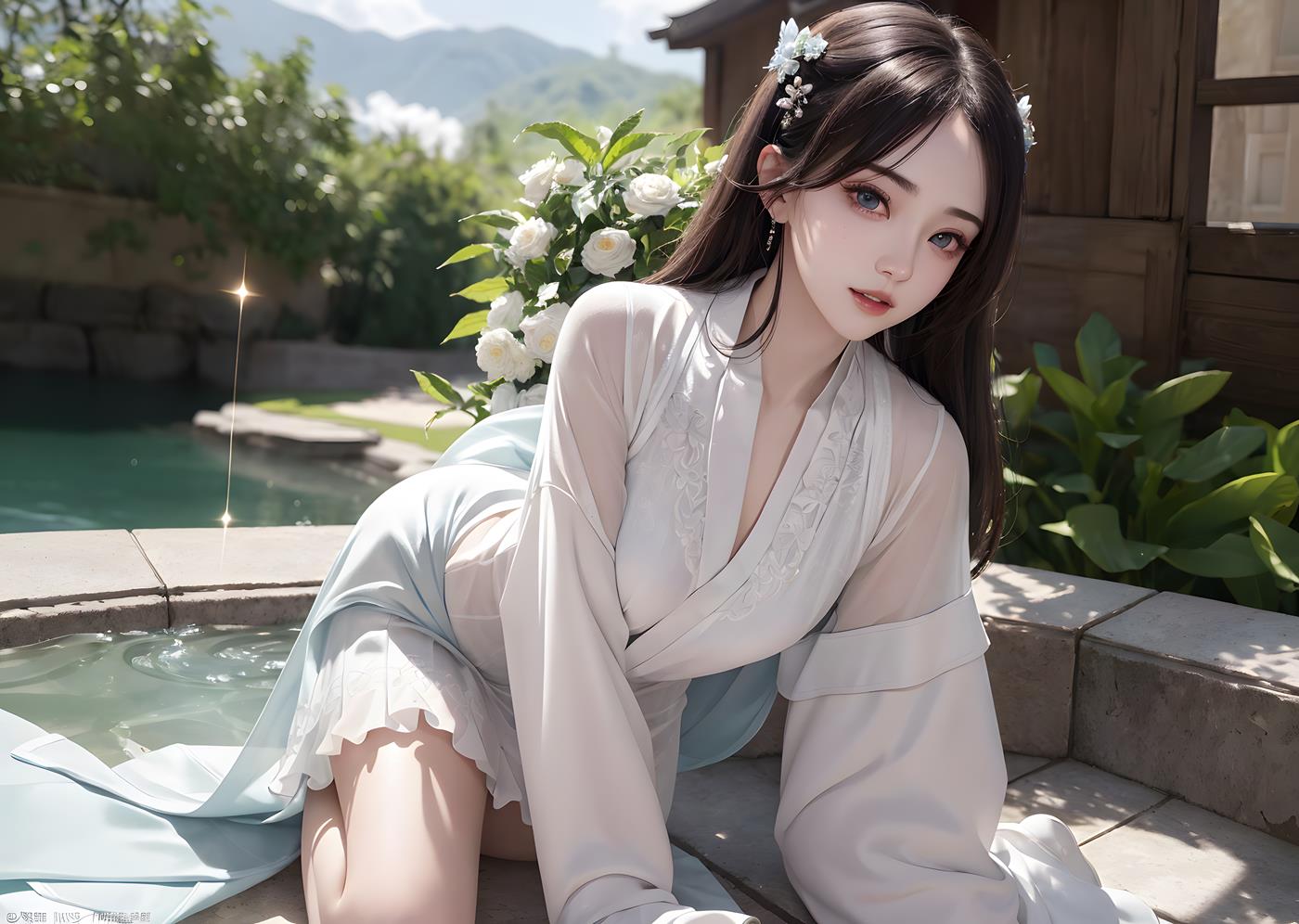 图片[34]-AI绘画 005 高清古风女装图[53P] – 速更版-美库