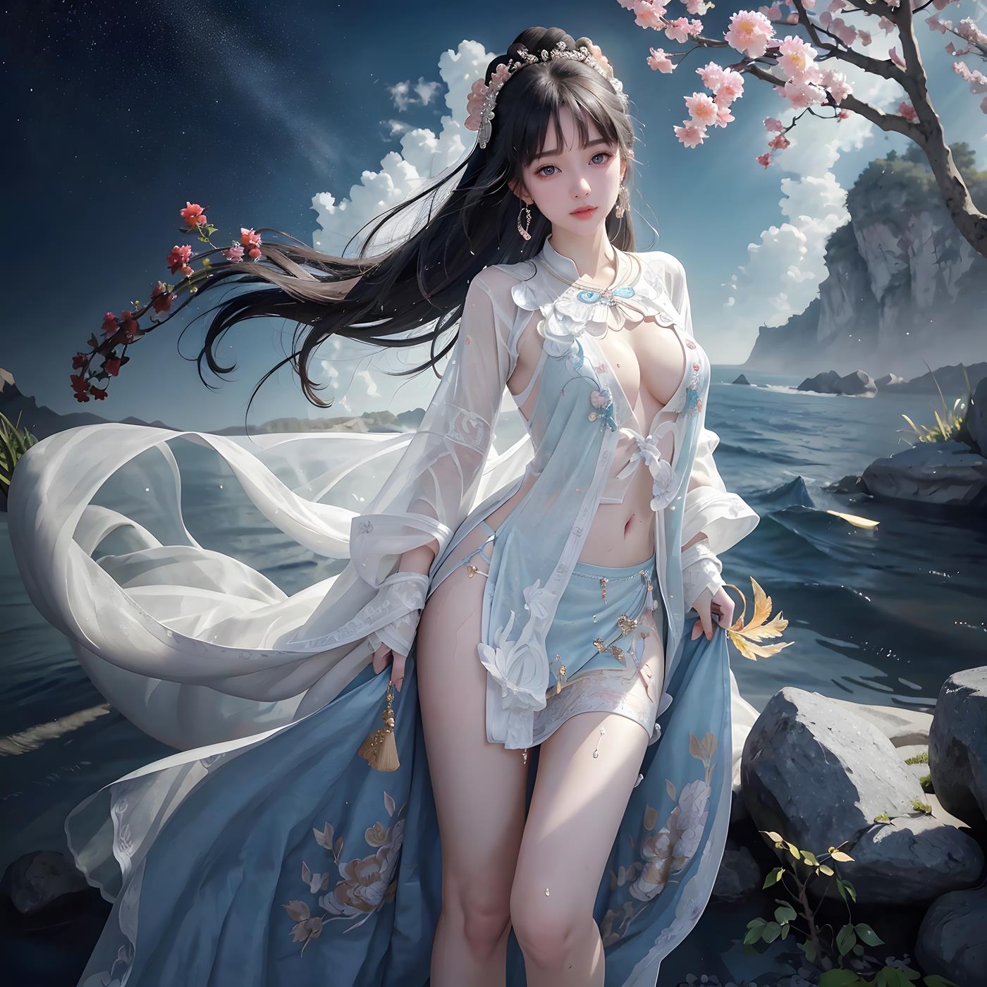 图片[48]-AI绘画 005 高清古风女装图[53P] – 速更版-美库