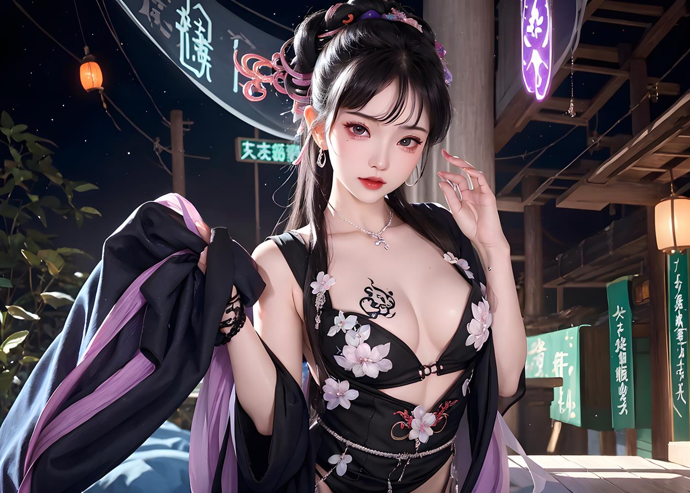 图片[51]-AI绘画 005 高清古风女装图[53P] – 速更版-美库