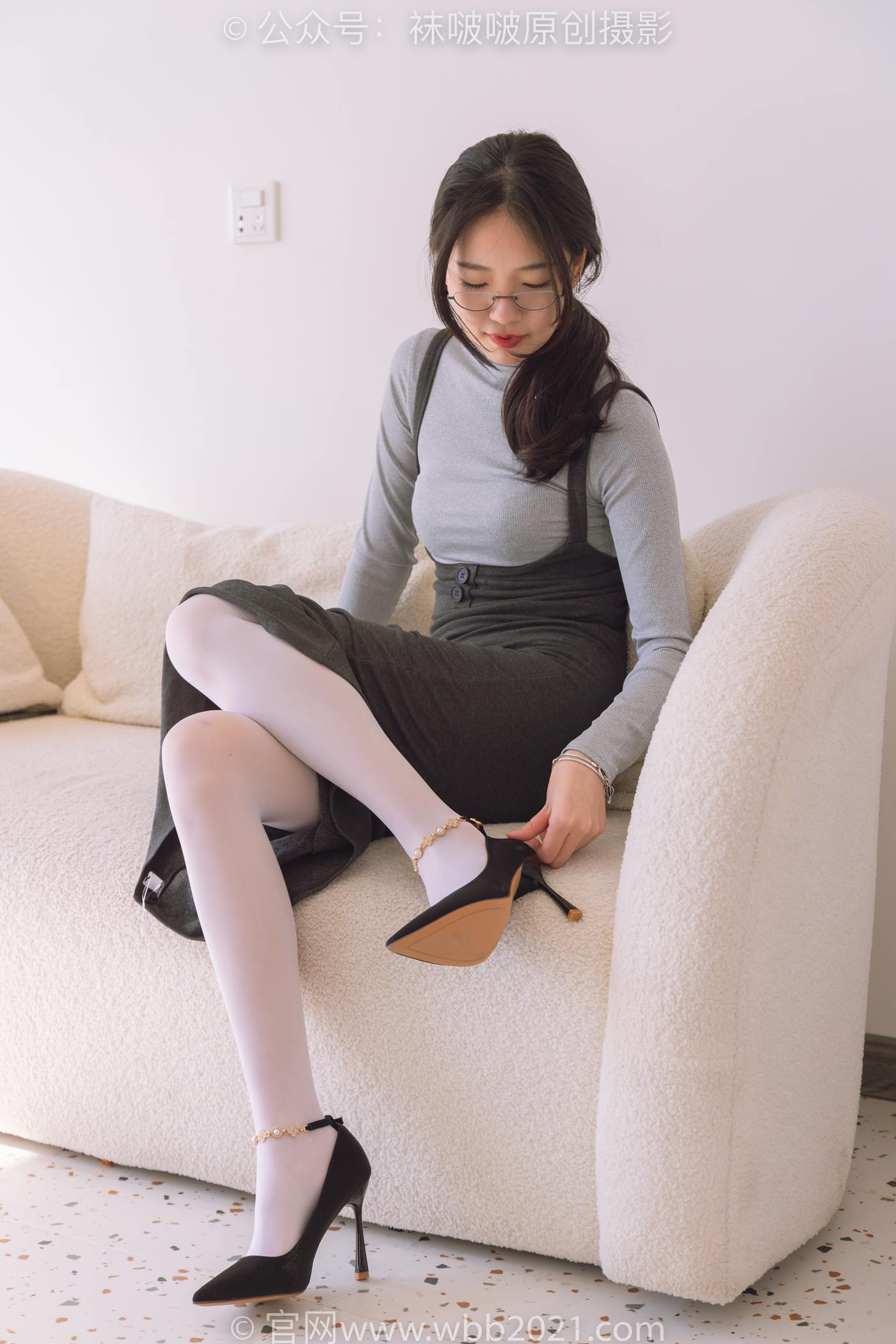 图片[45]-[BoBoSocks袜啵啵]NO.242 小甜豆-高跟鞋、厚白丝[140P] – 速更版-美库