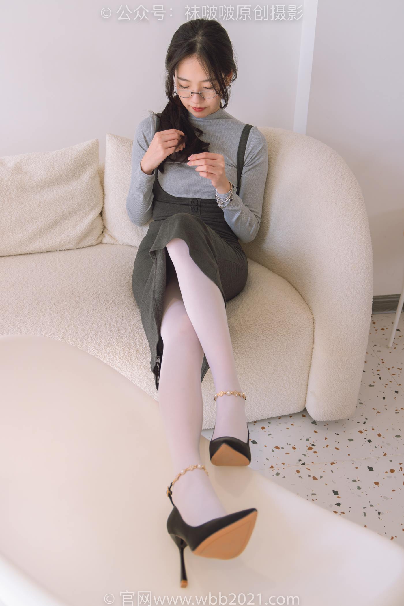 图片[57]-[BoBoSocks袜啵啵]NO.242 小甜豆-高跟鞋、厚白丝[140P] – 速更版-美库