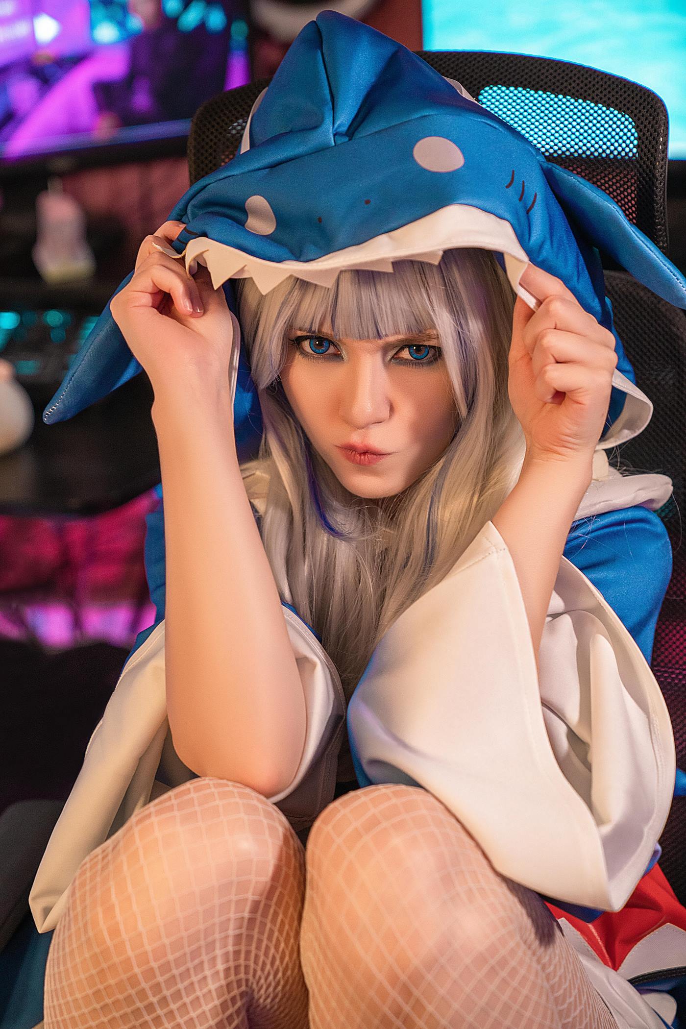 图片[13]-Olyashaa  – Gawr Gura 鲨鱼帽[48P] – 速更版-美库