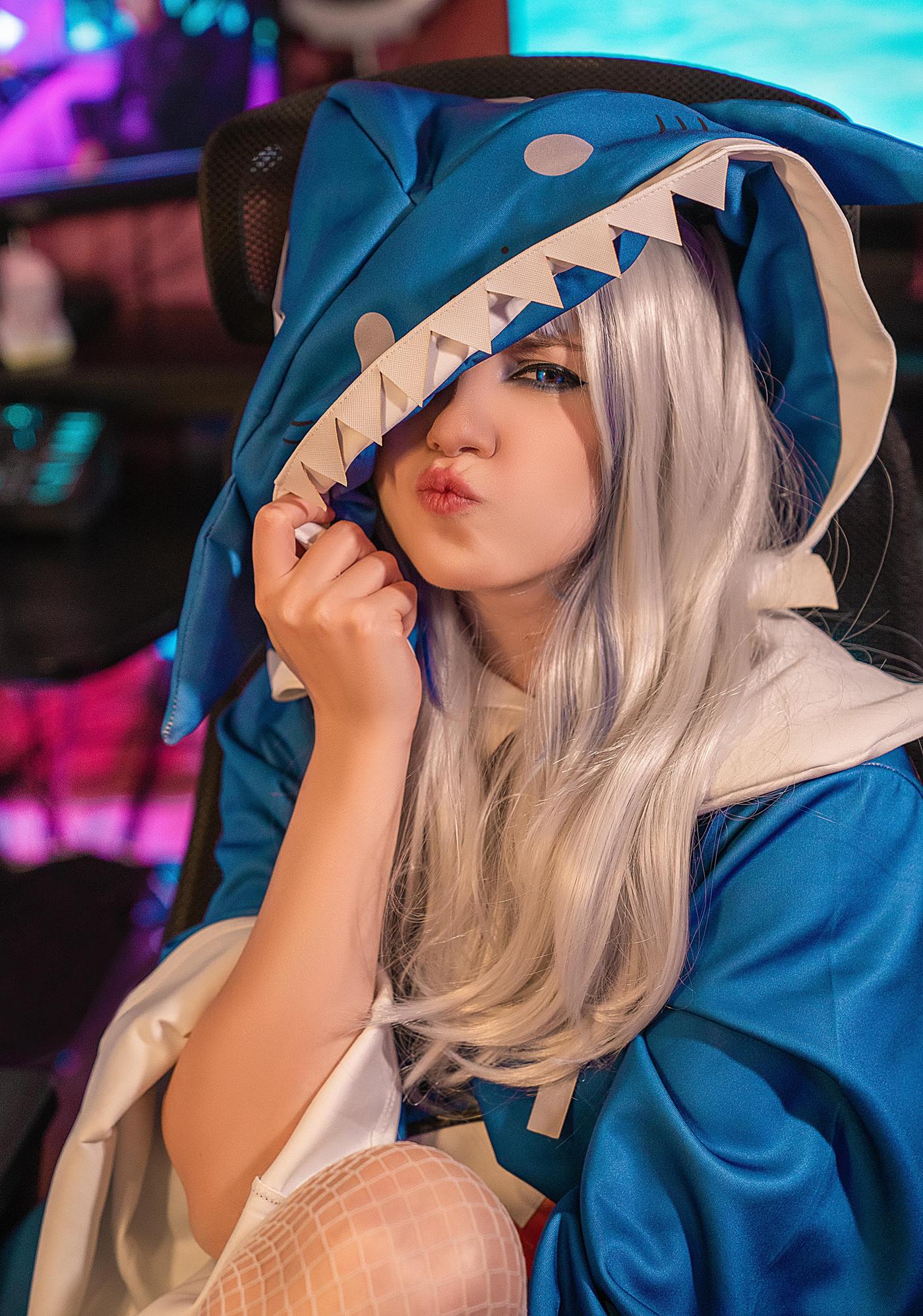 图片[14]-Olyashaa  – Gawr Gura 鲨鱼帽[48P] – 速更版-美库