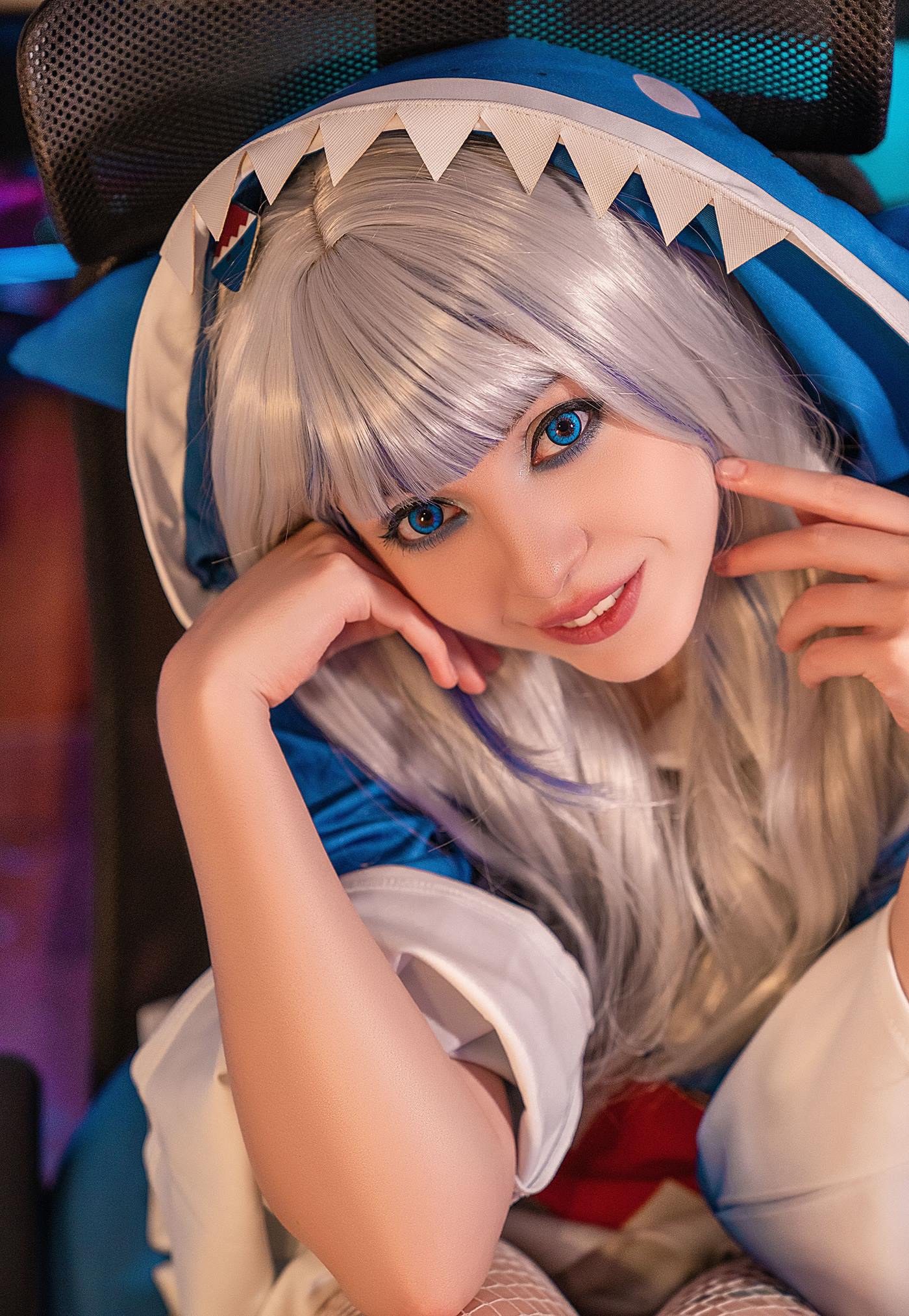 图片[16]-Olyashaa  – Gawr Gura 鲨鱼帽[48P] – 速更版-美库