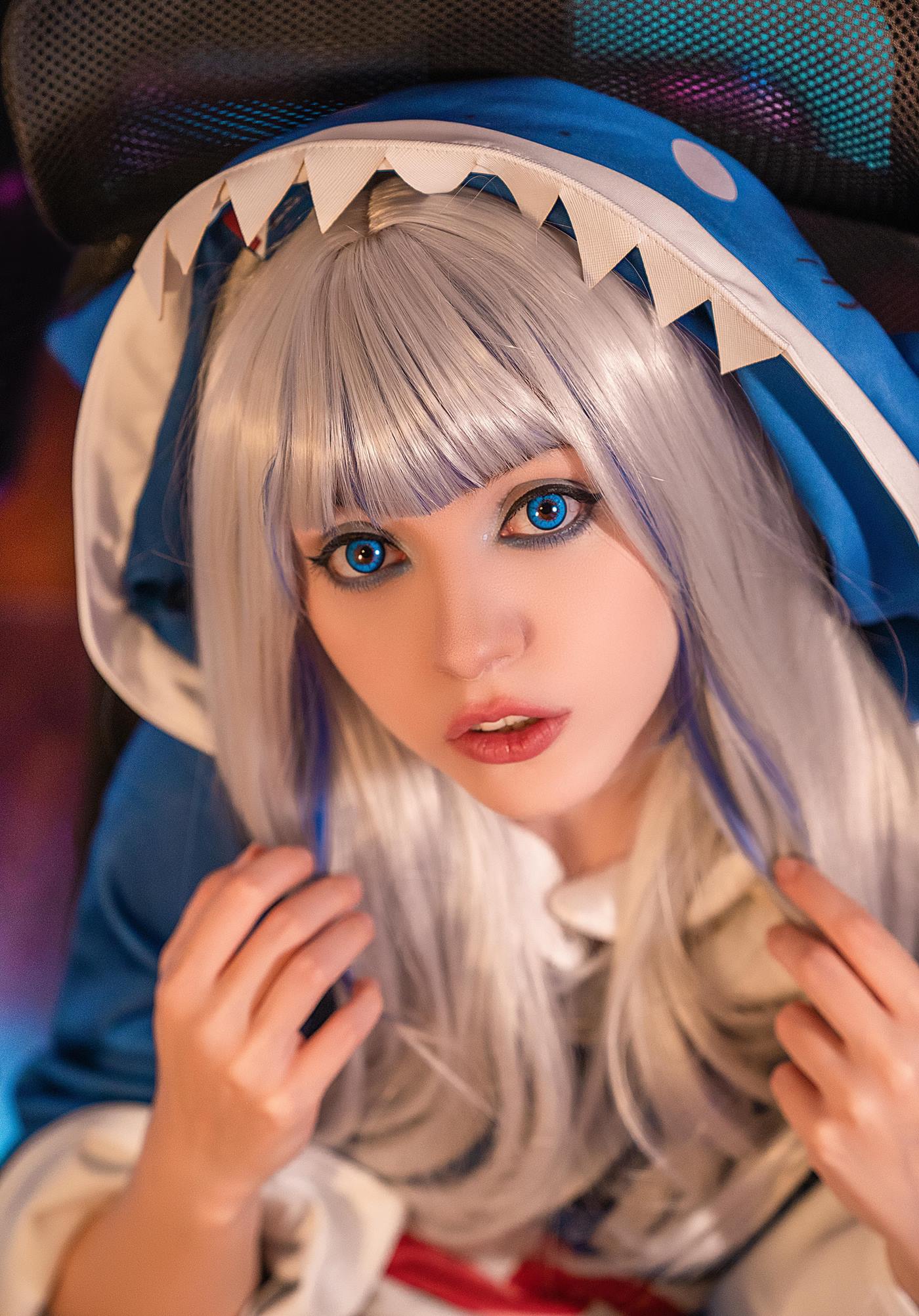 图片[17]-Olyashaa  – Gawr Gura 鲨鱼帽[48P] – 速更版-美库