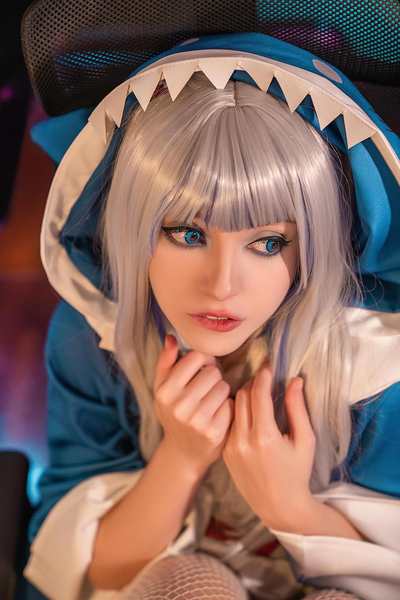 图片[18]-Olyashaa  – Gawr Gura 鲨鱼帽[48P] – 速更版-美库