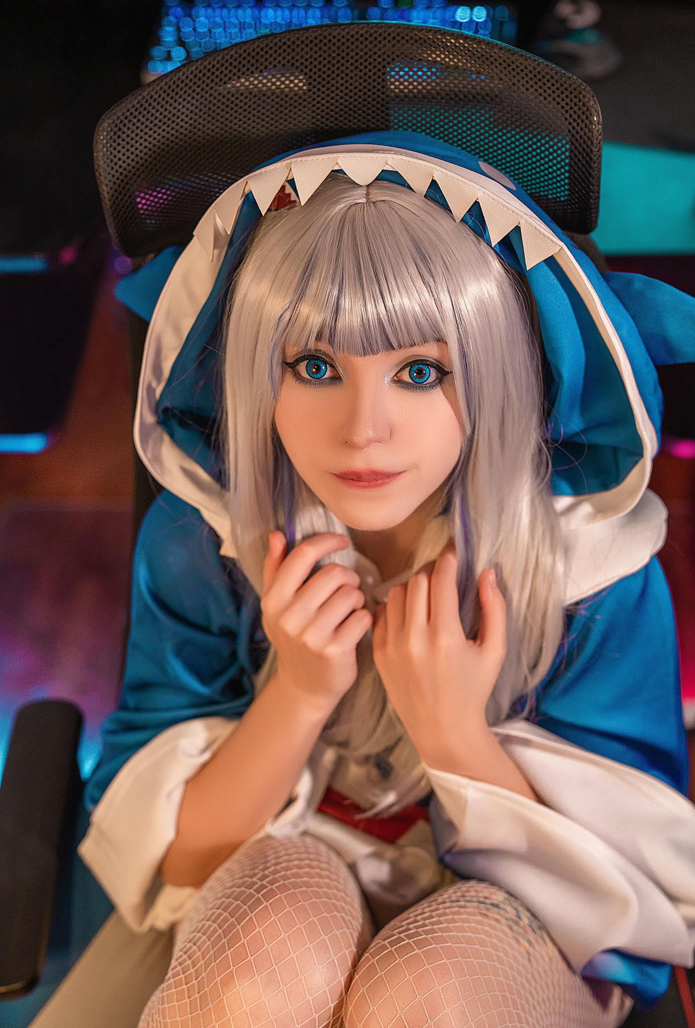 图片[19]-Olyashaa  – Gawr Gura 鲨鱼帽[48P] – 速更版-美库