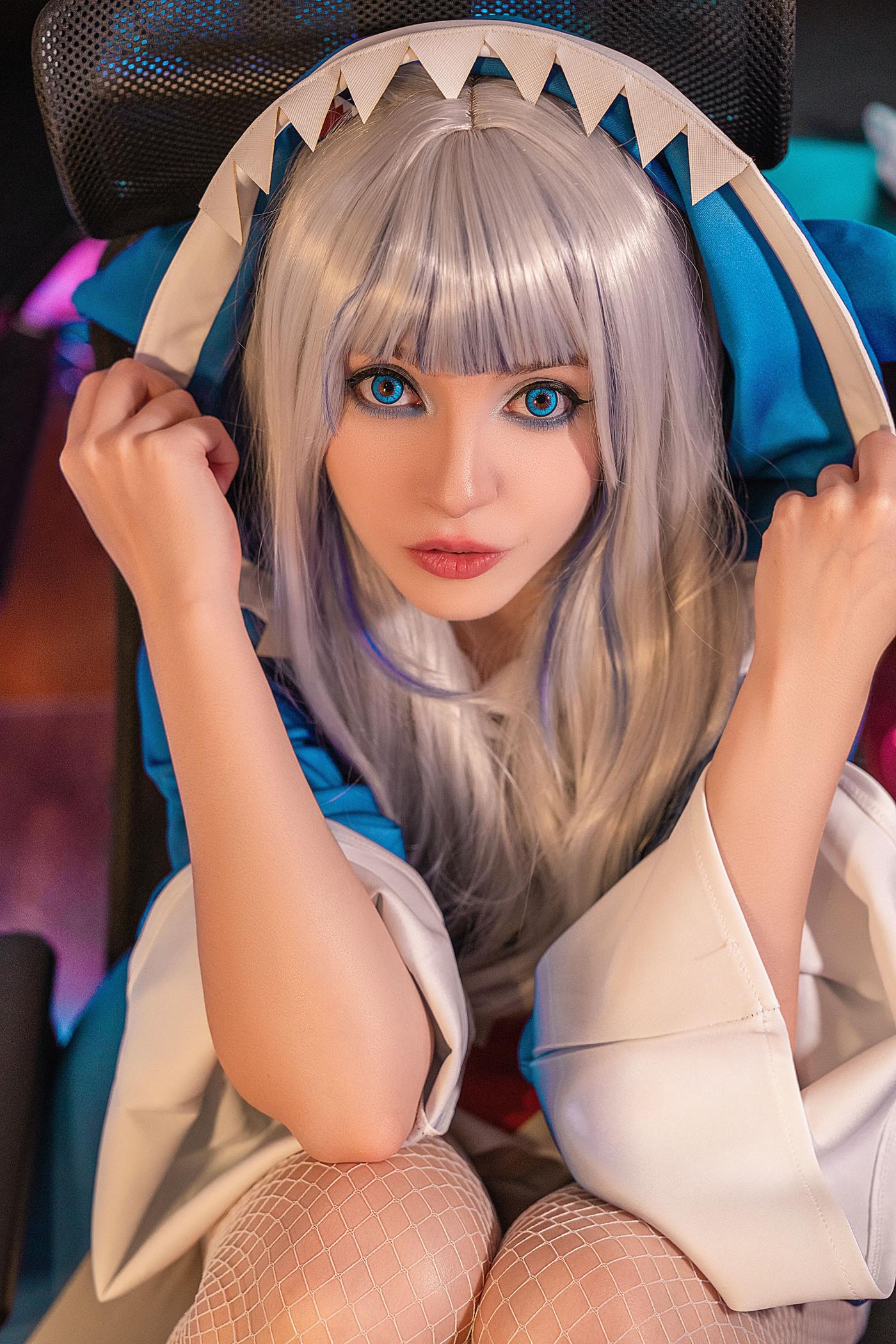 图片[22]-Olyashaa  – Gawr Gura 鲨鱼帽[48P] – 速更版-美库