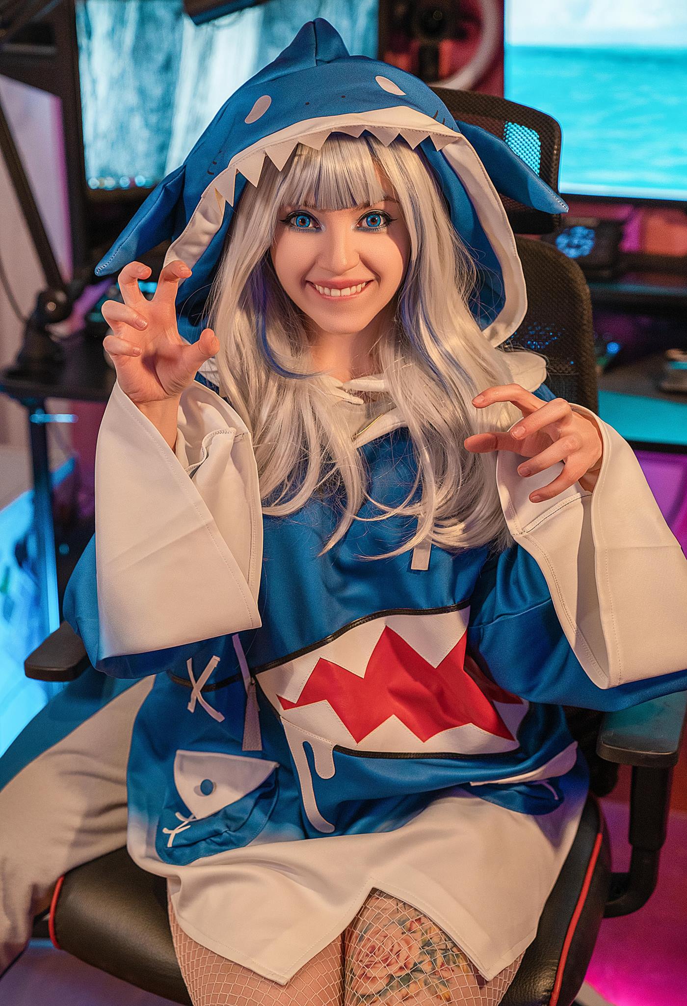 图片[24]-Olyashaa  – Gawr Gura 鲨鱼帽[48P] – 速更版-美库