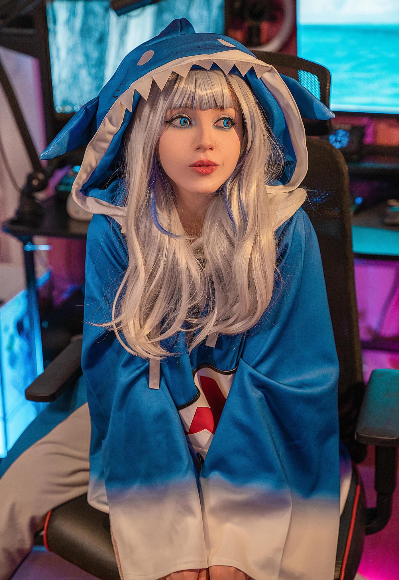 图片[27]-Olyashaa  – Gawr Gura 鲨鱼帽[48P] – 速更版-美库