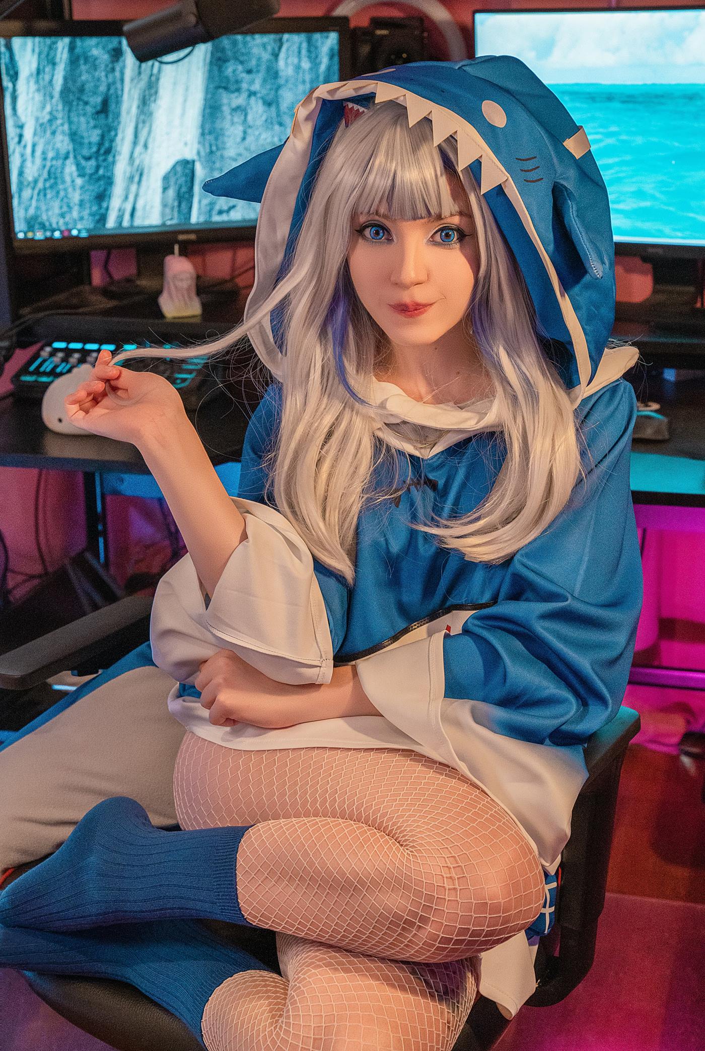 图片[29]-Olyashaa  – Gawr Gura 鲨鱼帽[48P] – 速更版-美库