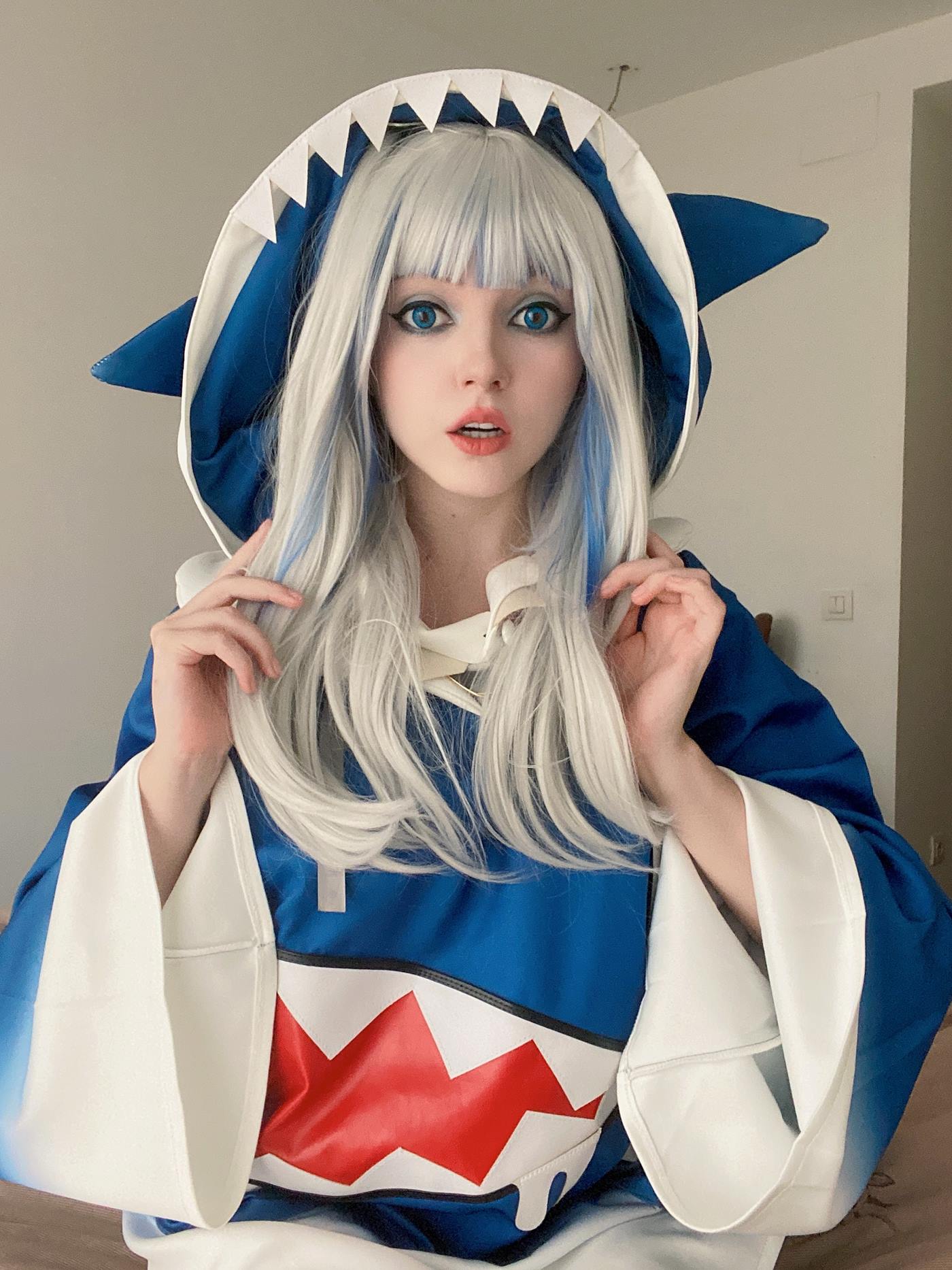 图片[32]-Olyashaa  – Gawr Gura 鲨鱼帽[48P] – 速更版-美库