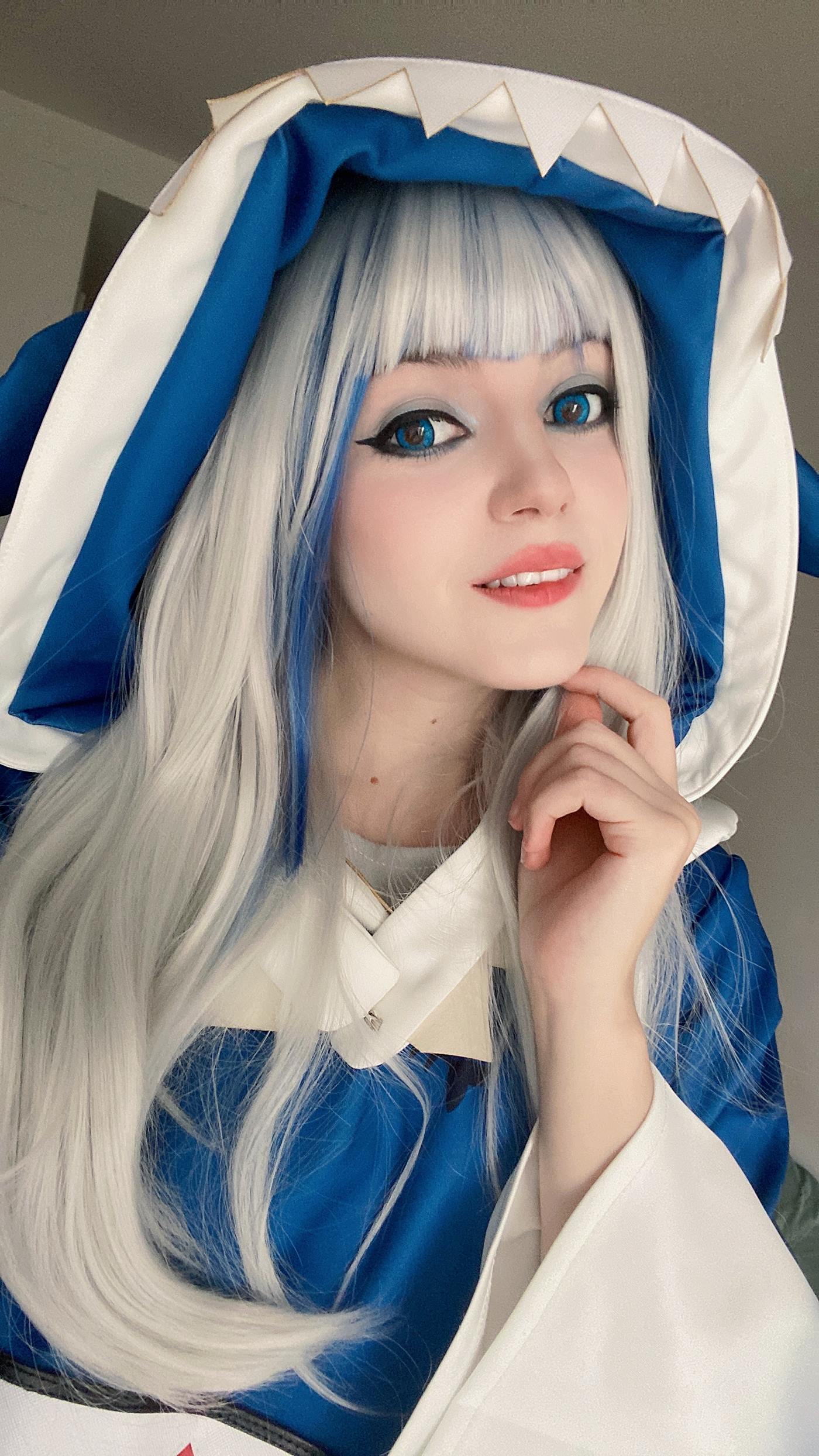 图片[33]-Olyashaa  – Gawr Gura 鲨鱼帽[48P] – 速更版-美库