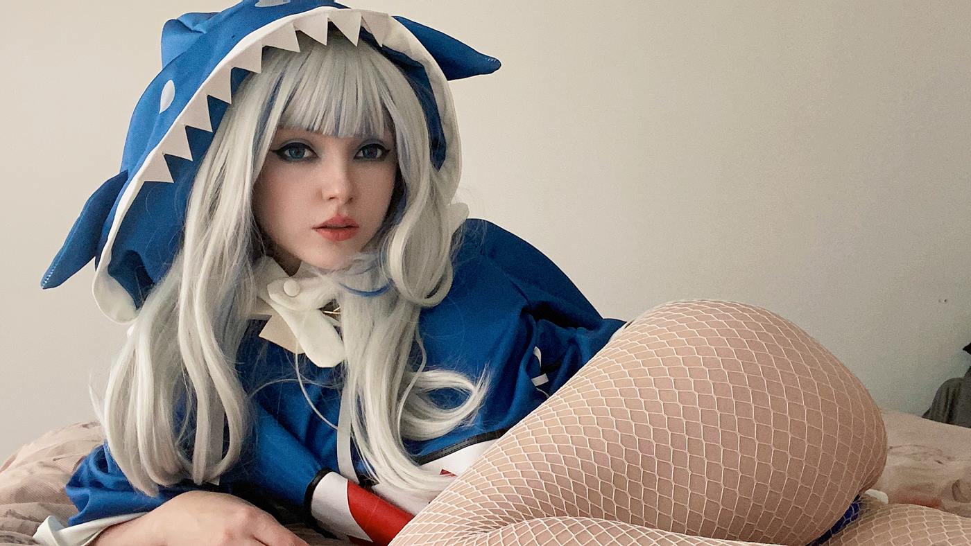 图片[37]-Olyashaa  – Gawr Gura 鲨鱼帽[48P] – 速更版-美库