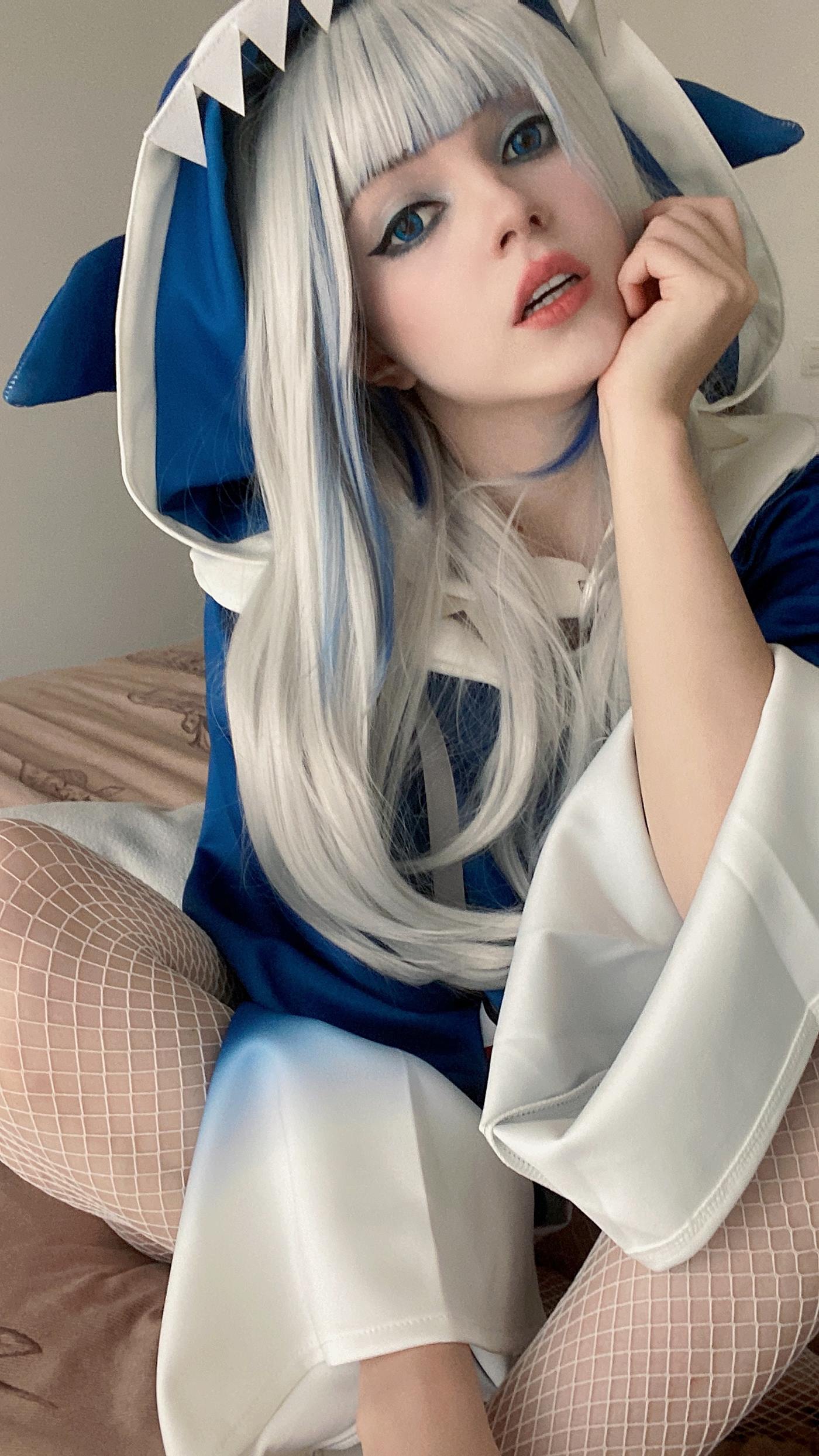 图片[42]-Olyashaa  – Gawr Gura 鲨鱼帽[48P] – 速更版-美库