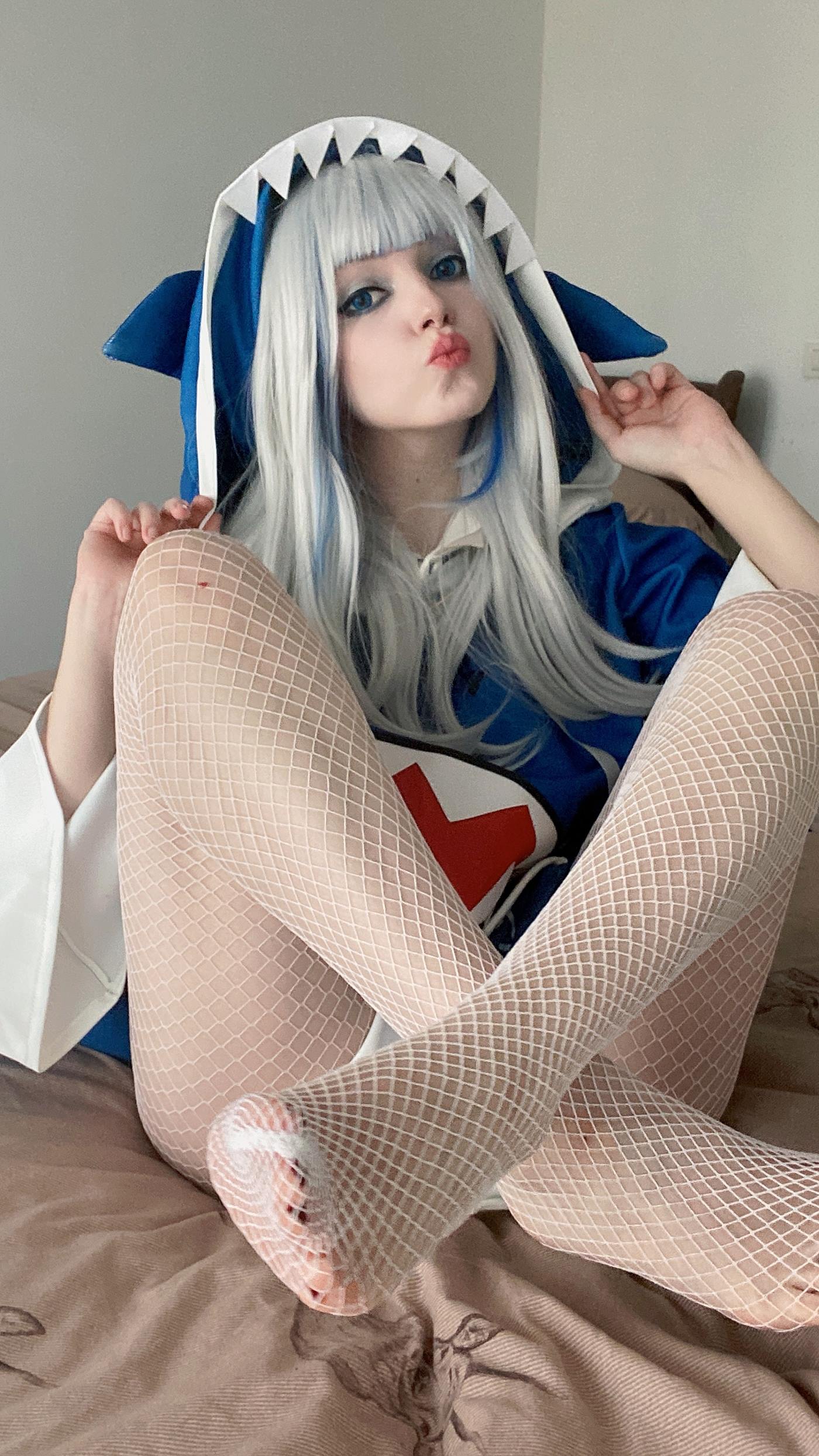 图片[43]-Olyashaa  – Gawr Gura 鲨鱼帽[48P] – 速更版-美库