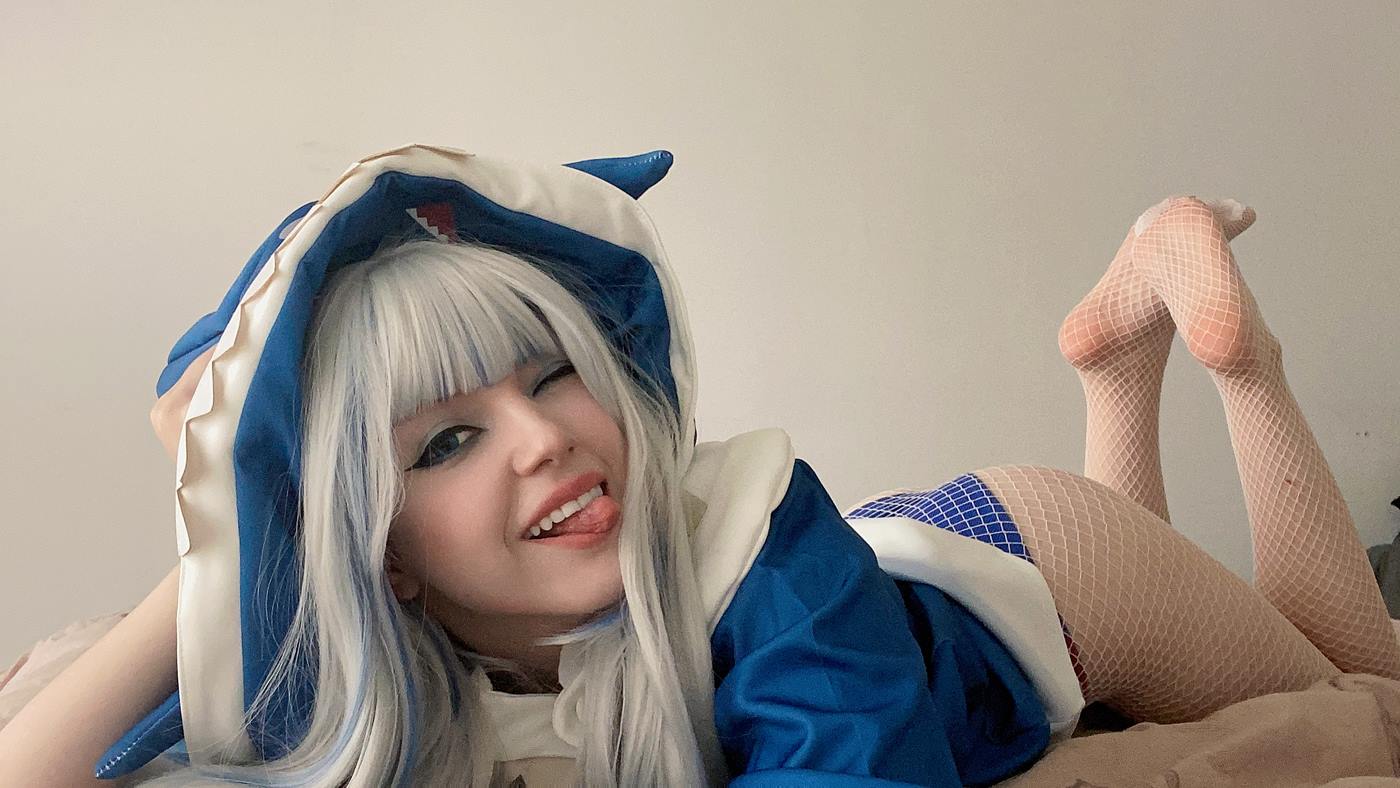 图片[45]-Olyashaa  – Gawr Gura 鲨鱼帽[48P] – 速更版-美库