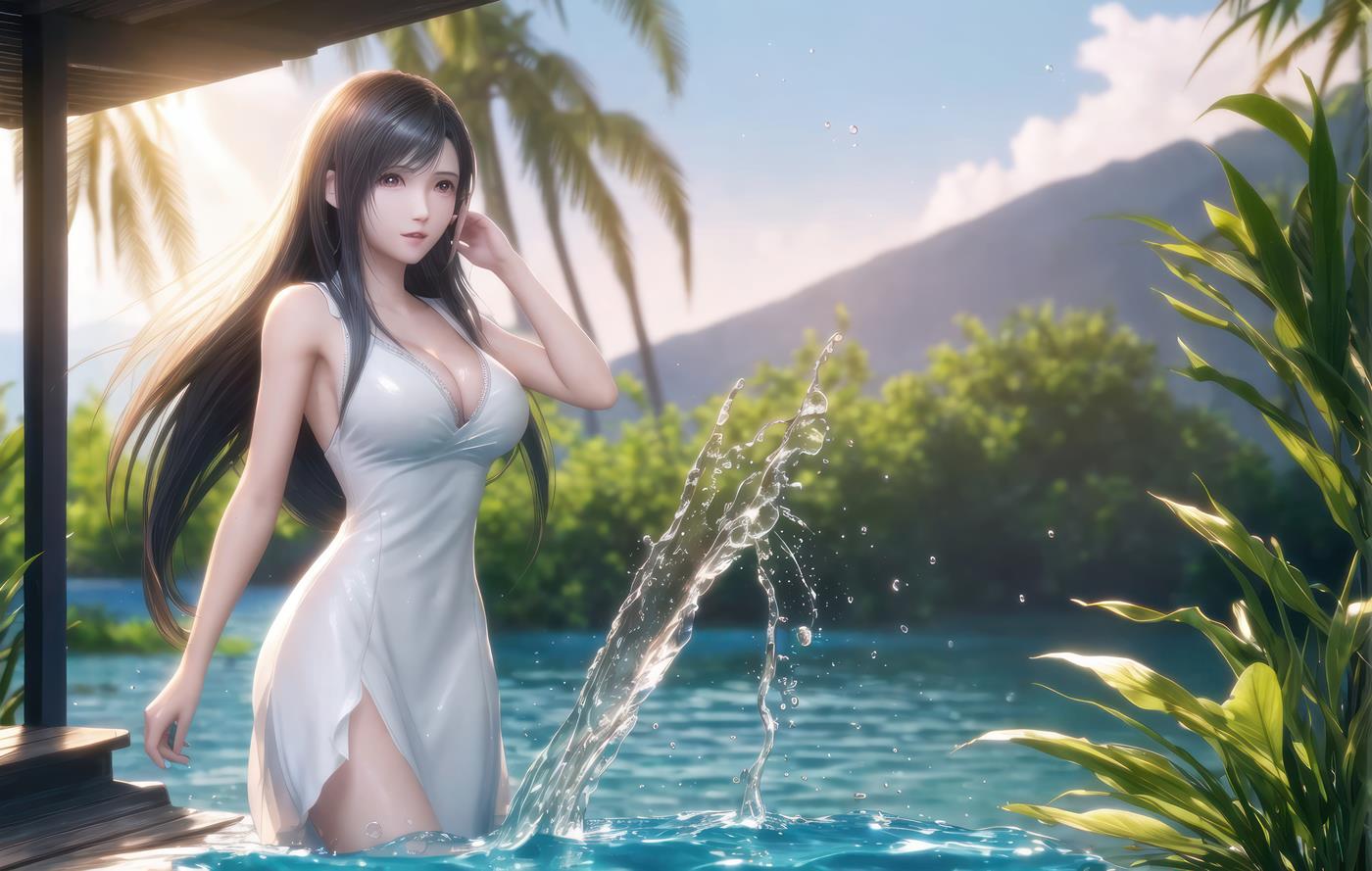 图片[23]-AI绘画 009 2K高清 蒂法大海 [126P] – 速更版-美库