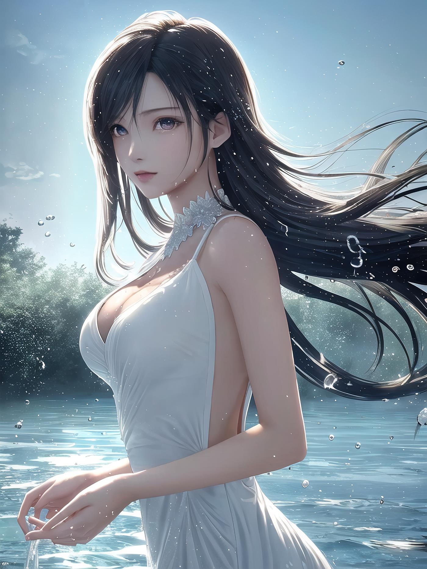 图片[100]-AI绘画 009 2K高清 蒂法大海 [126P] – 速更版-美库