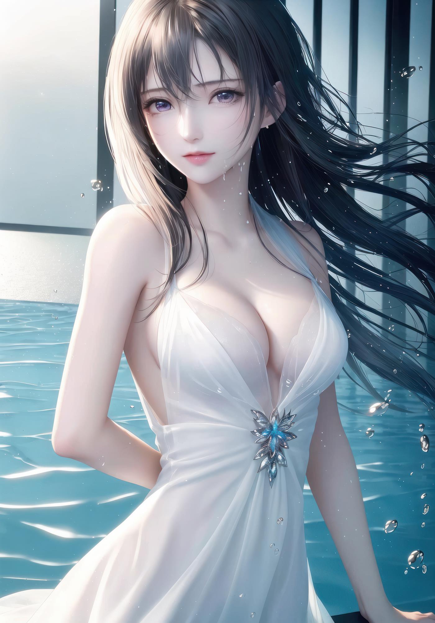 图片[123]-AI绘画 009 2K高清 蒂法大海 [126P] – 速更版-美库