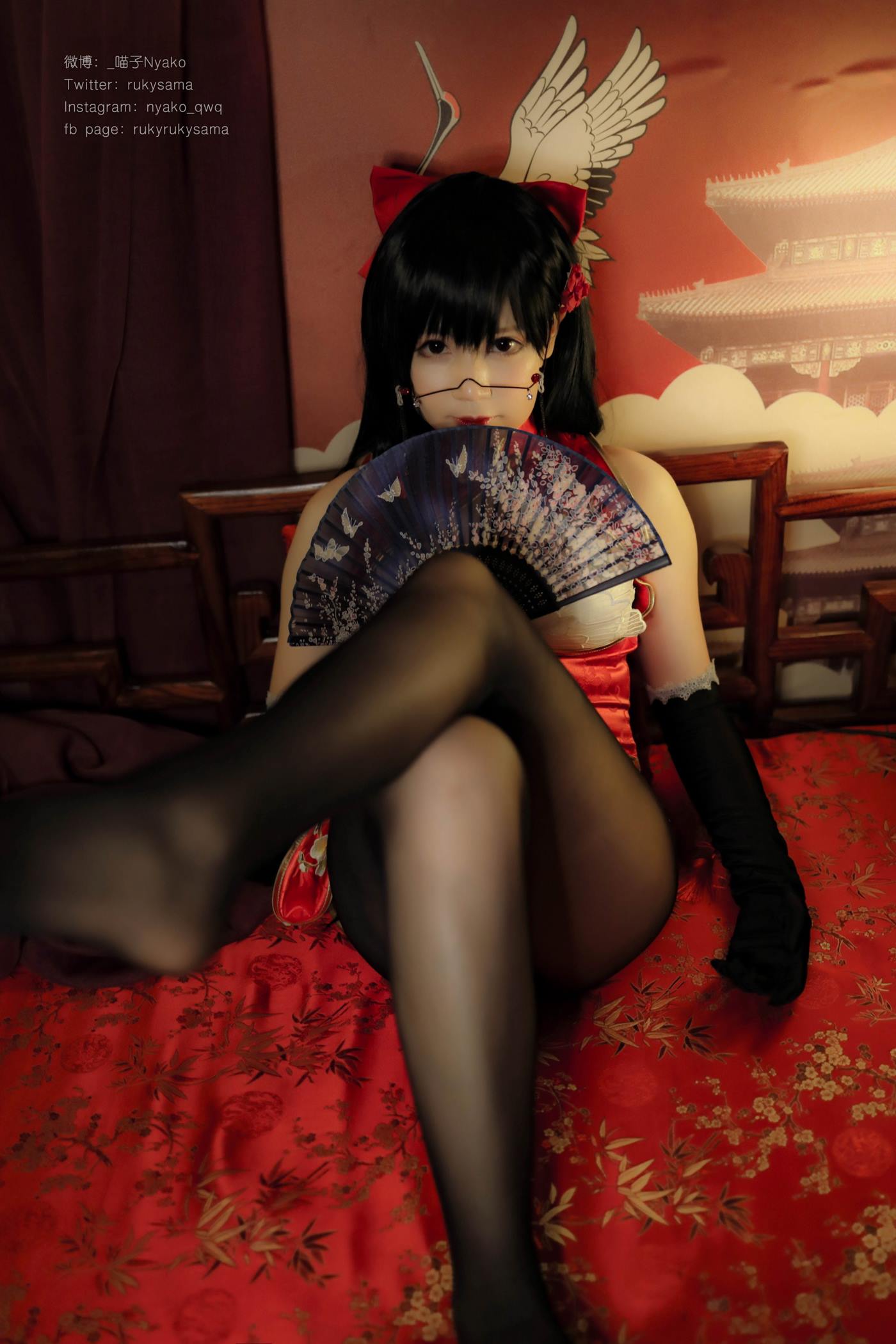 图片[23]-Nyako喵子 – チャイナドレス[74P] – 速更版-美库